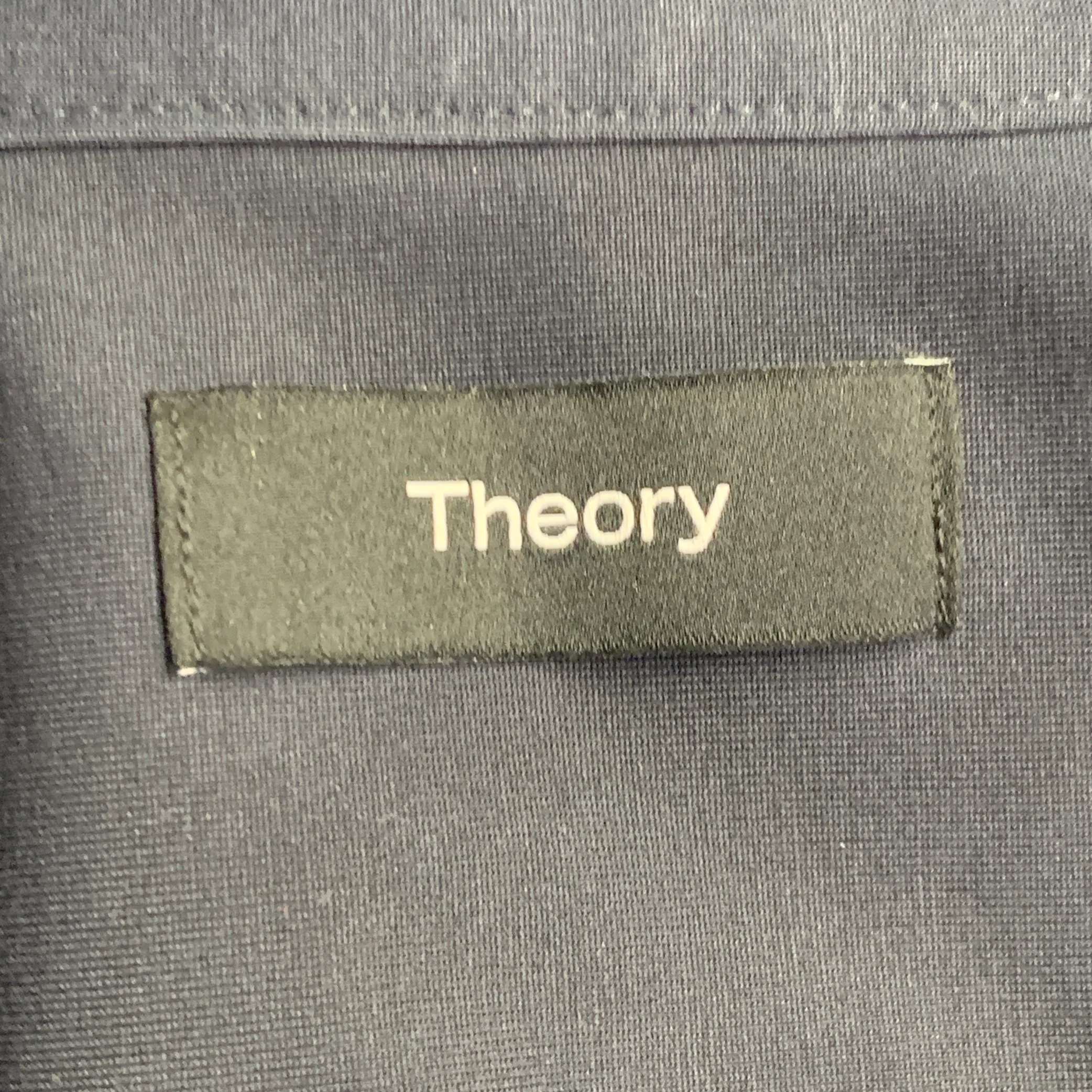 THEORY Size S Black Viscose Stretch Short Sleeve Shirt - Image 4
