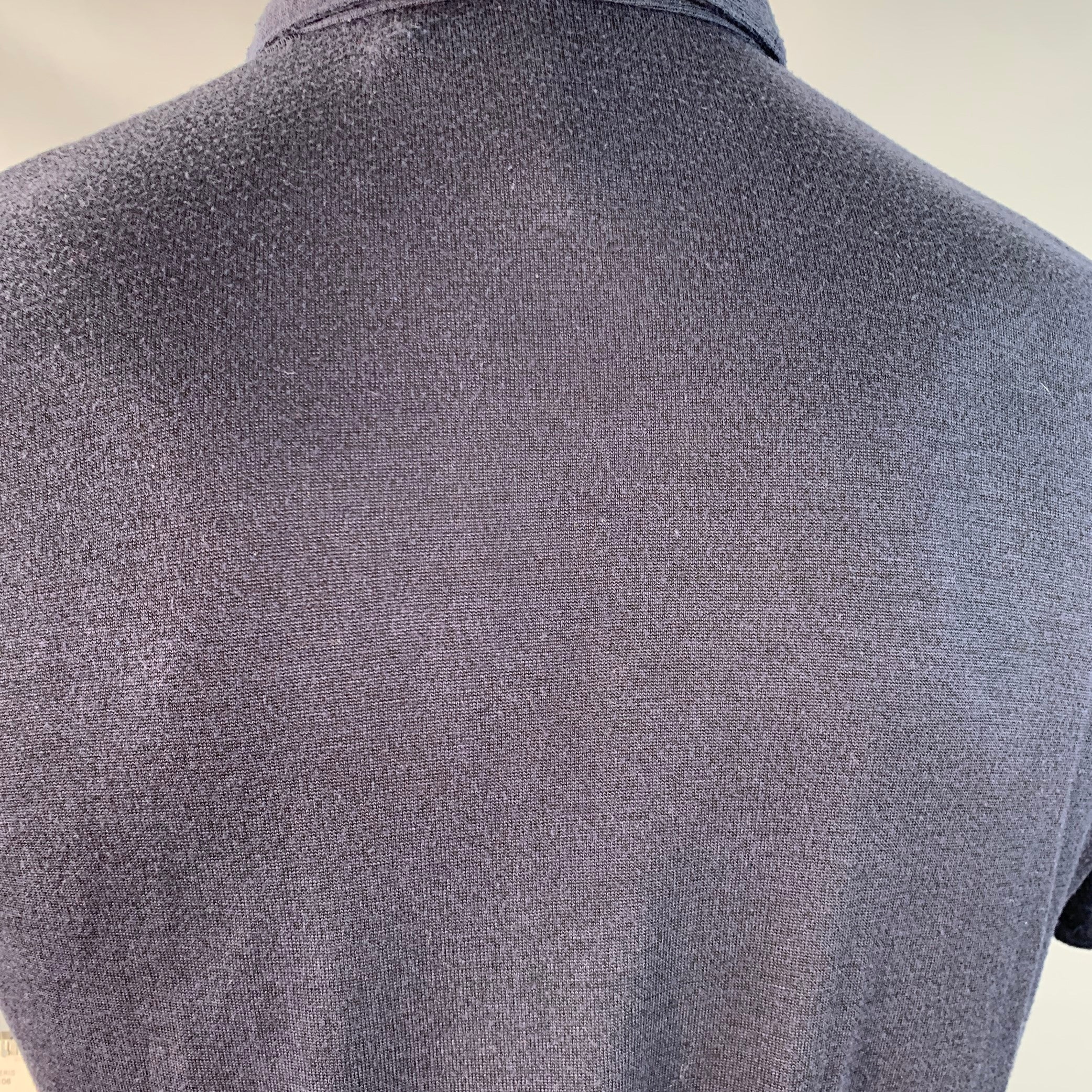 THEORY Size S Navy Modal Blend Short Sleeve Polo - Image 5