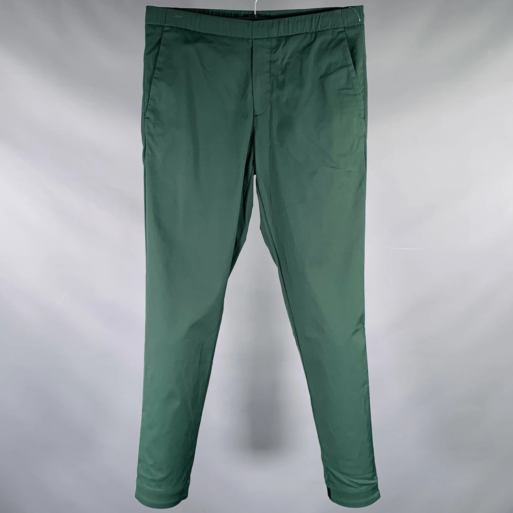 THEORY Size XS Green Polyamide Blend Drawstring Casual Pants