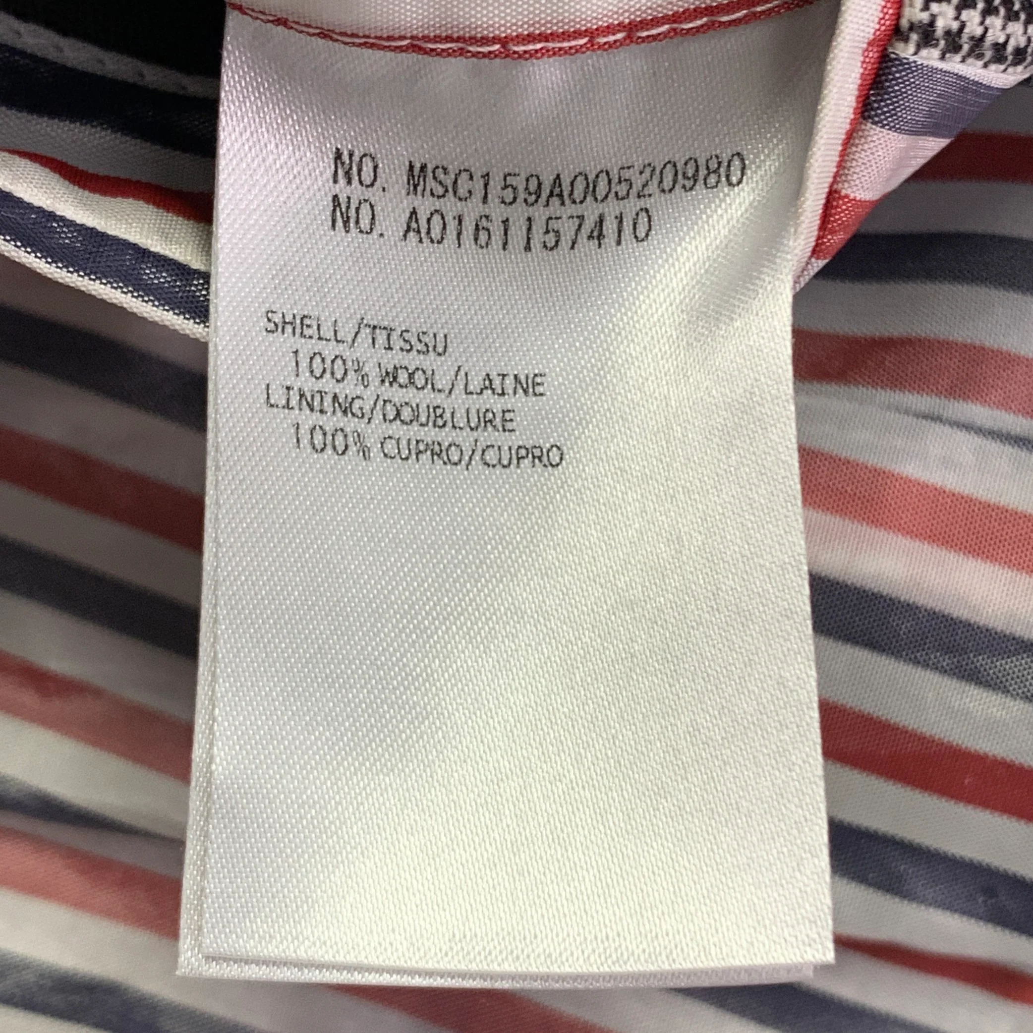 THOM BROWNE Size 38 Regular White Black Houndstooth Wool 3 Button Suit - Image 11