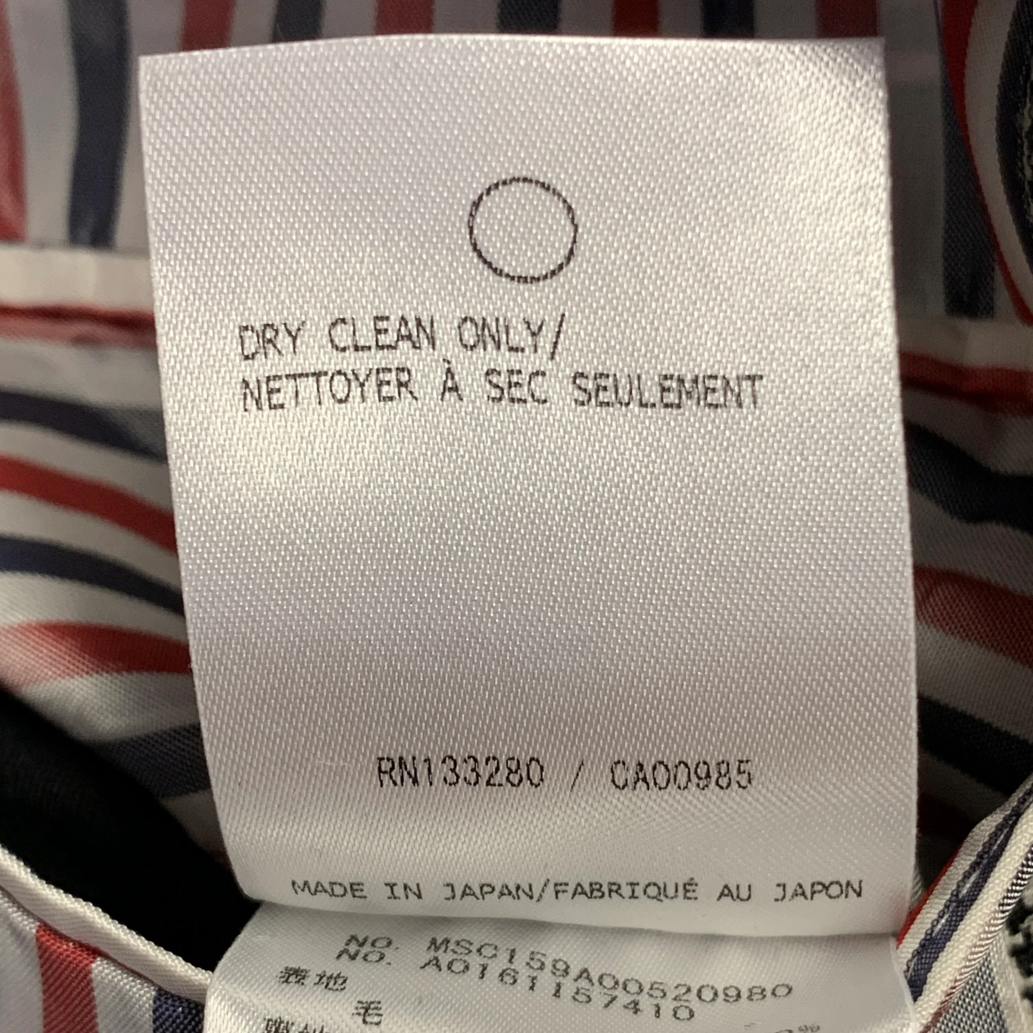 THOM BROWNE Size 38 Regular White Black Houndstooth Wool 3 Button Suit - Image 12