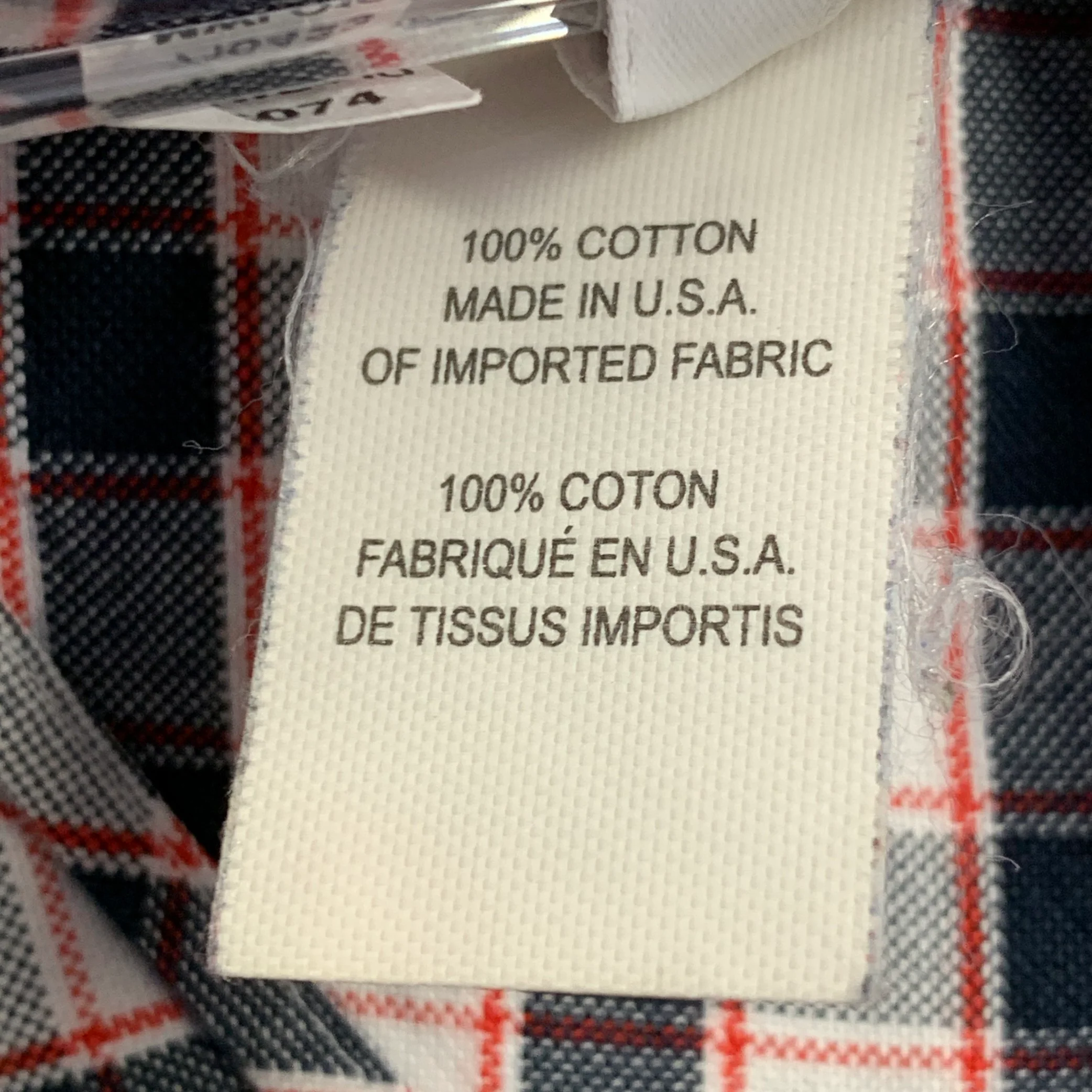 THOM BROWNE Size S White Black Red Oxford Checkered Cotton Long Sleeve Shirt - Image 9
