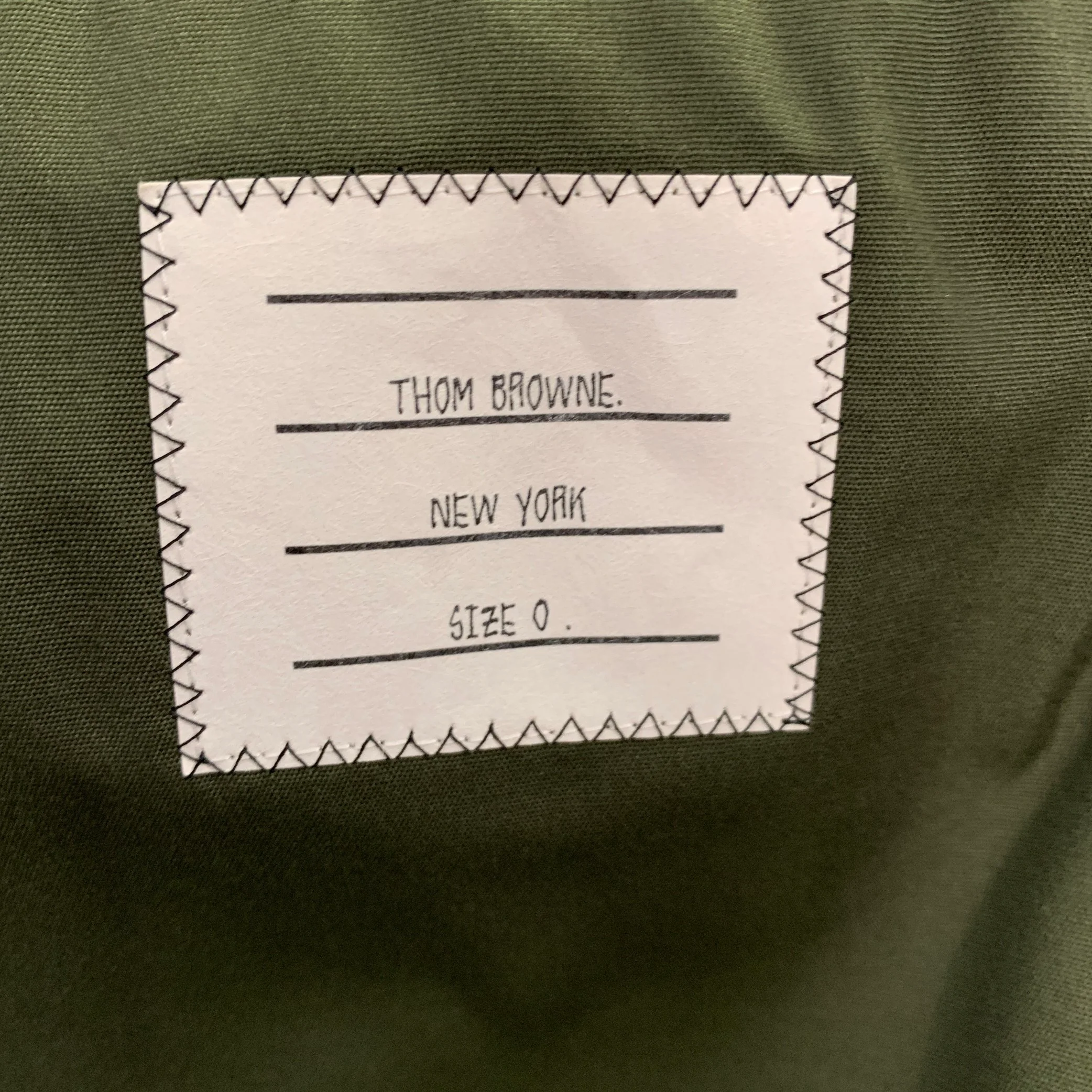 THOM BROWNE Size XS Green Olive Notch Lapel Jacket - Image 7