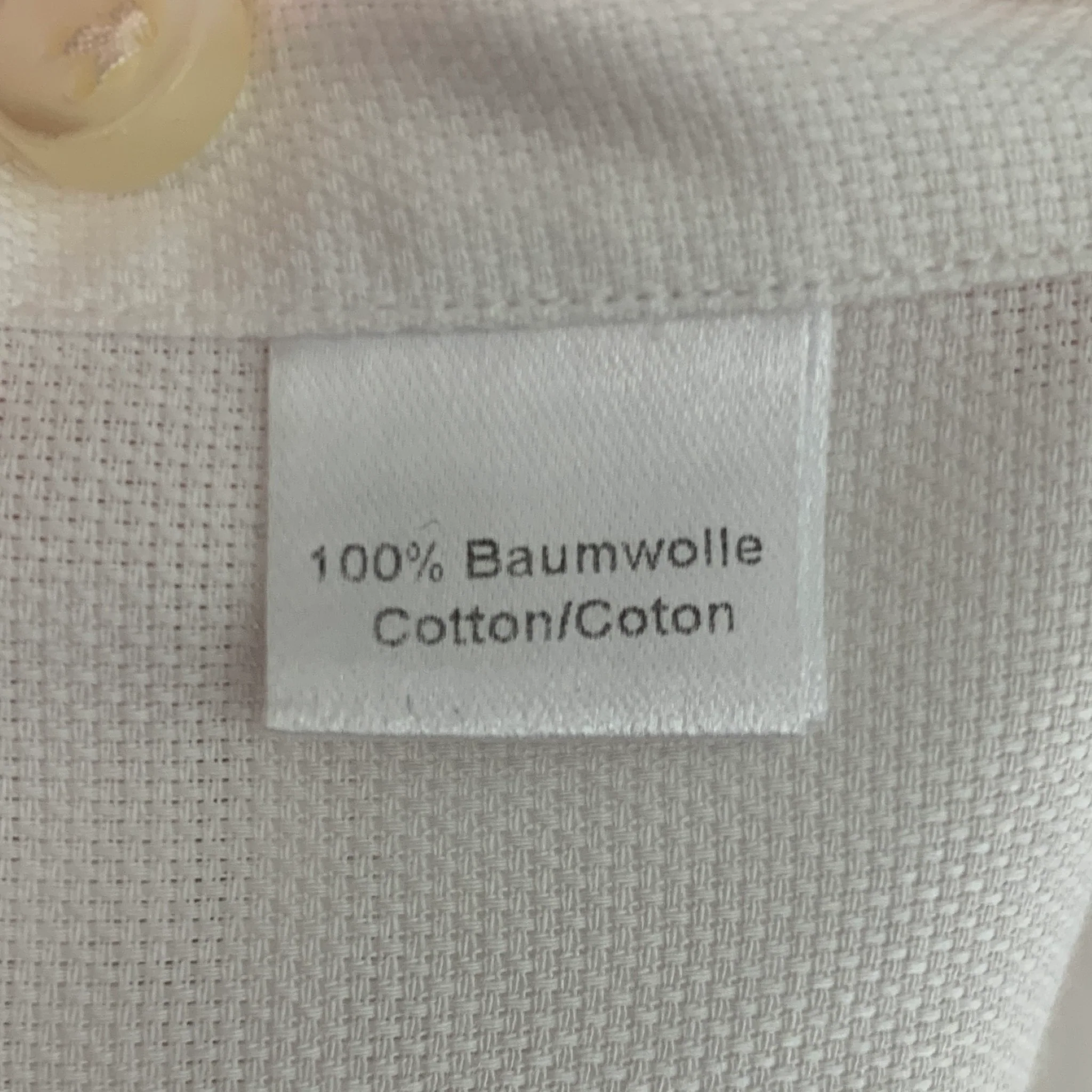 THOM SWEENEY Size L White Solid Cotton Button Up Long Sleeve Shirt - Image 6