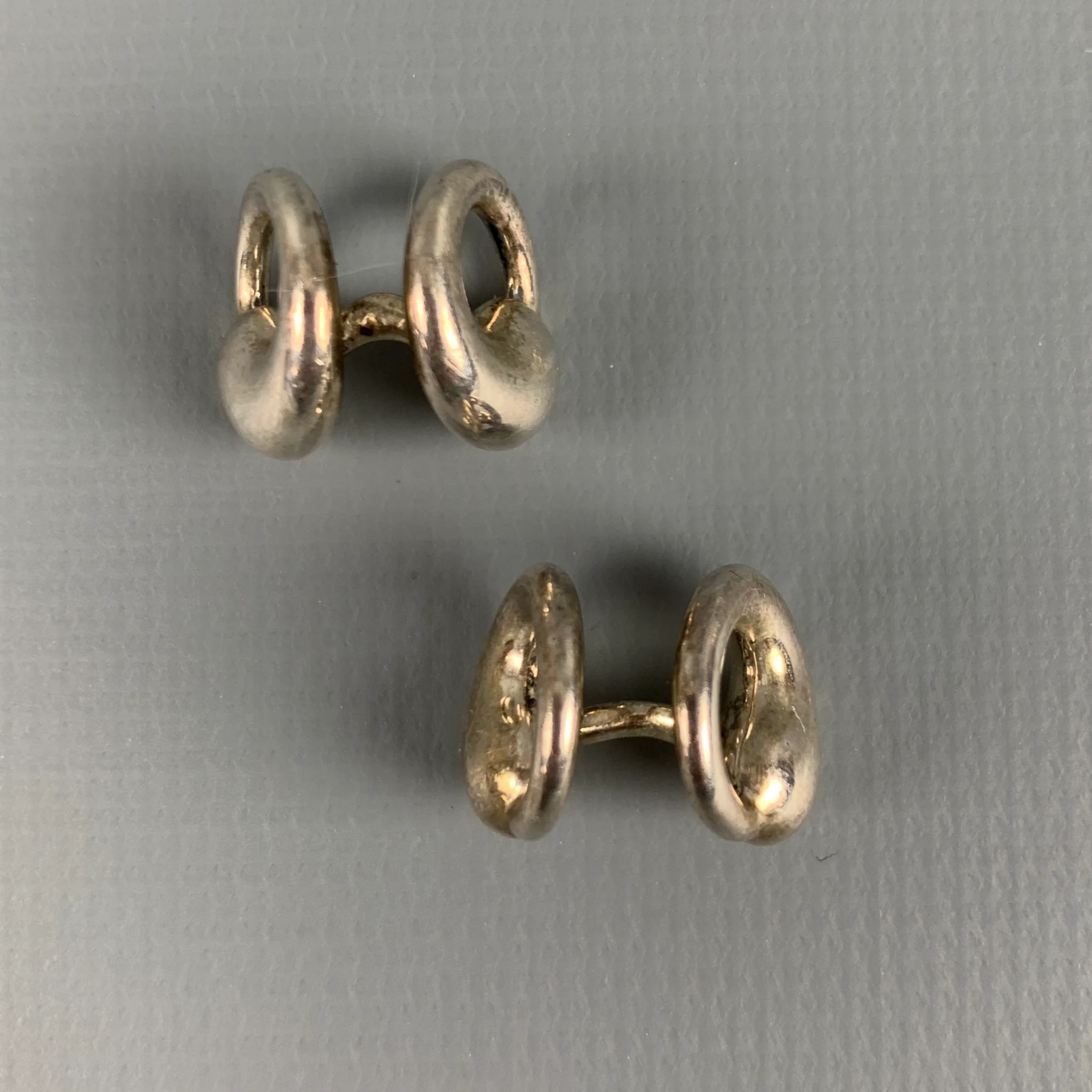 TIFFANY & CO. Silver Eternal Circle Sterling Silver Cuff Links - Image 2