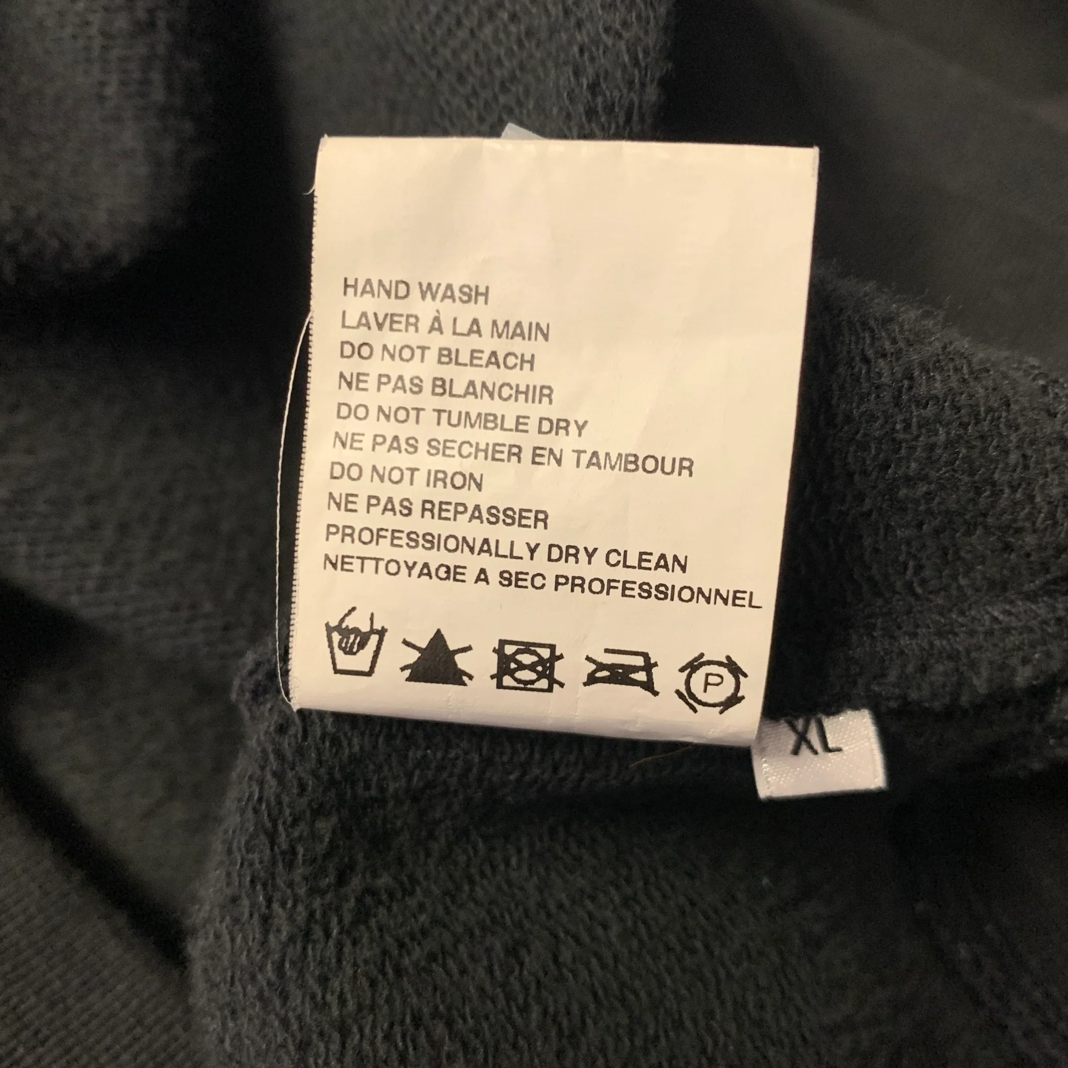 TIM COPPENS Size XL Black Orange Graphic Cotton Crew Neck Sweatshirt - Image 6