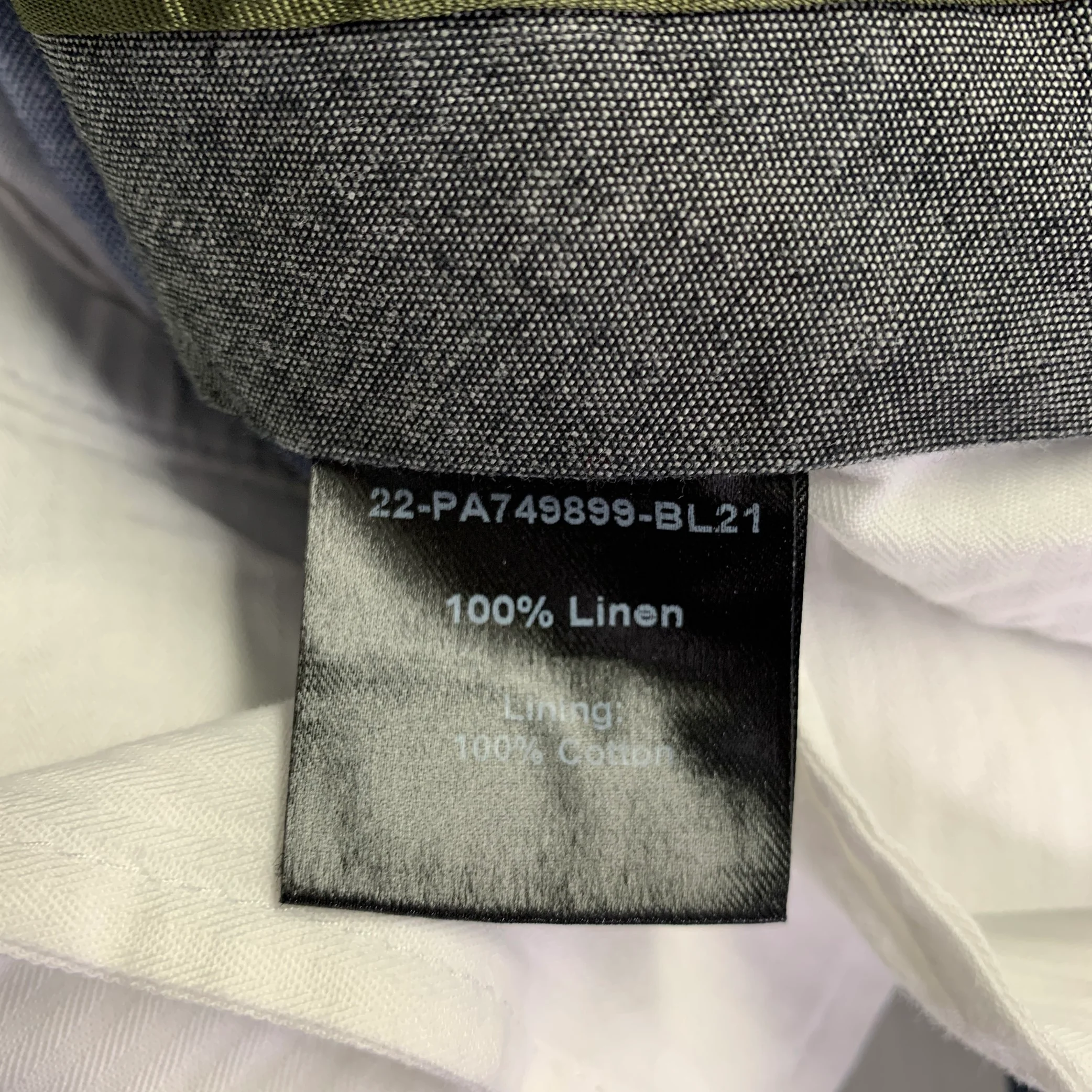 TODD SNYDER Size 32 Blue Linen Pleated Shorts - Image 4