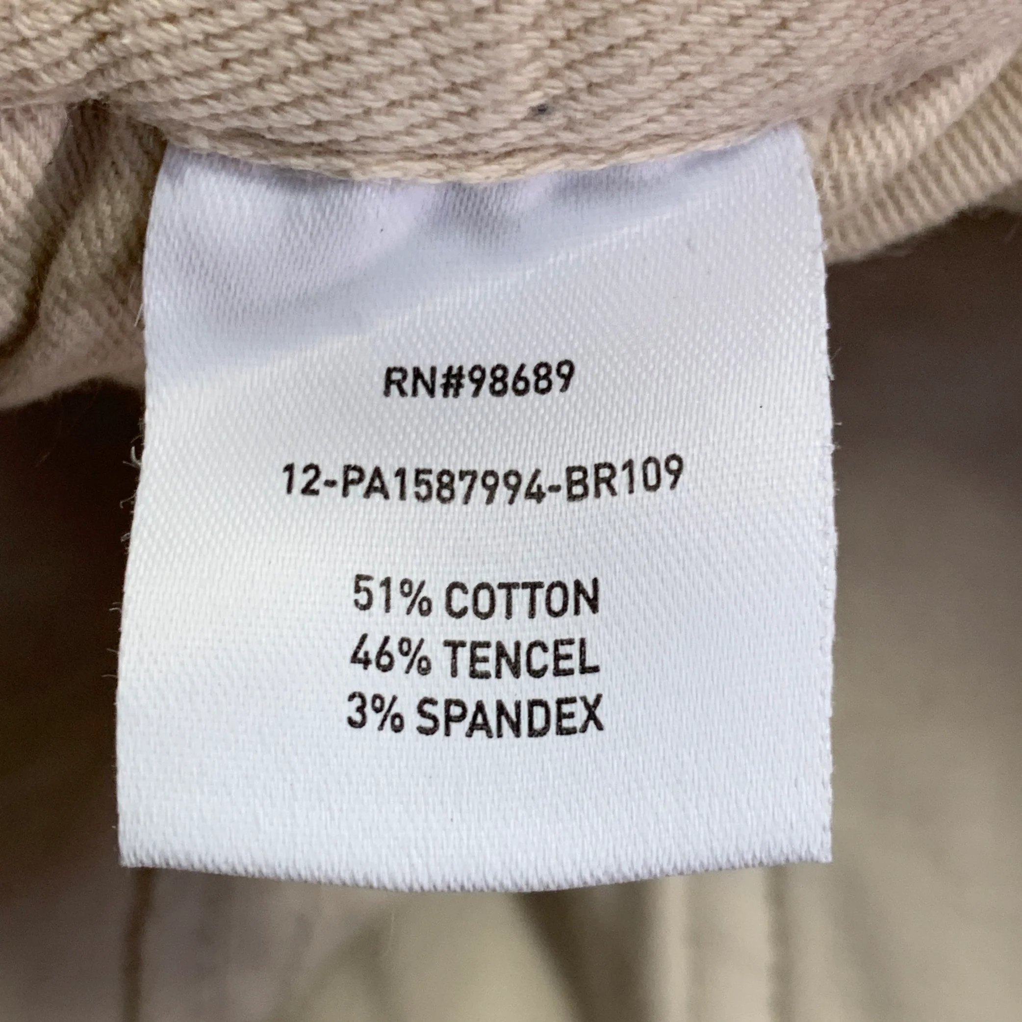 TODD SNYDER Size L Beige Twill Cotton Blend Drawstring Shorts - Image 4