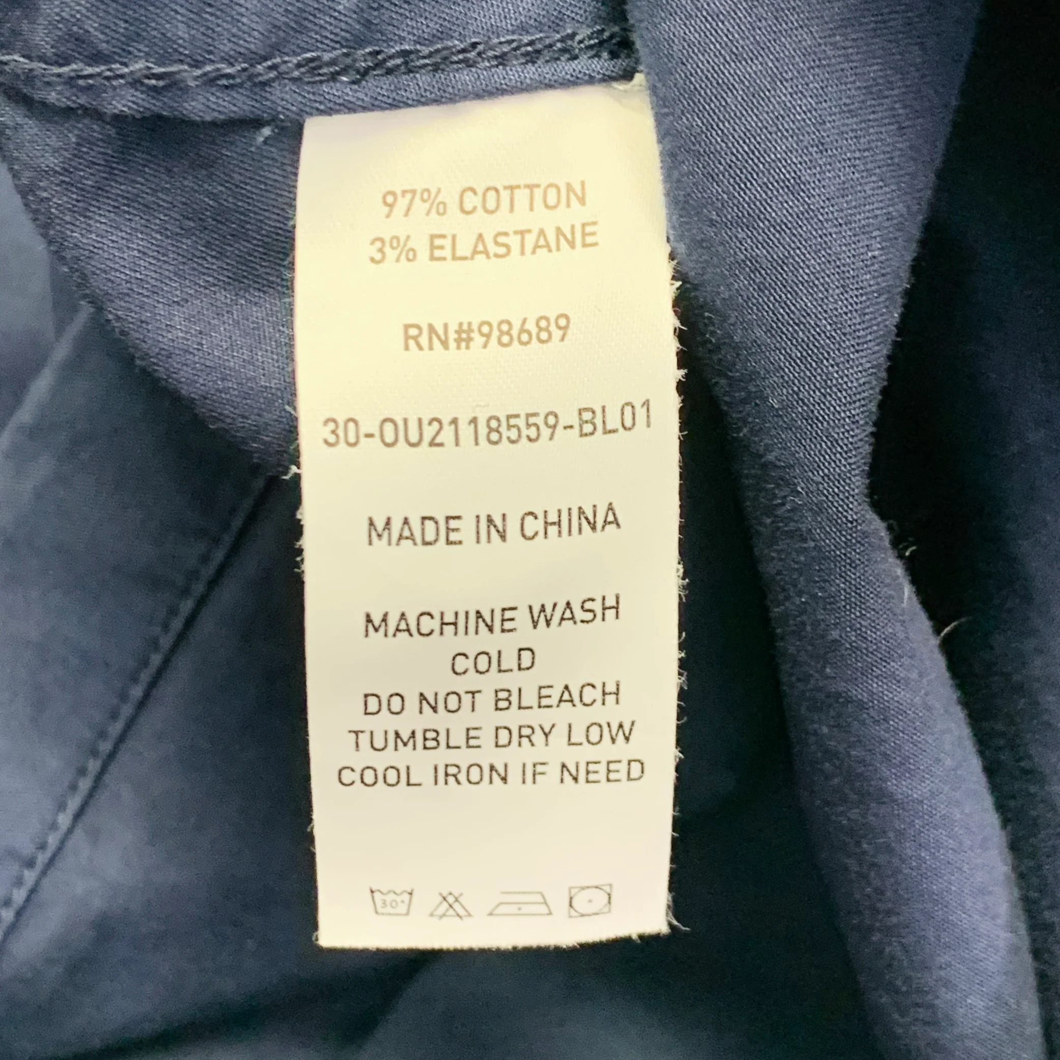 TODD SNYDER Size M Navy Cotton Blend Zip Pockets Jacket - Image 8