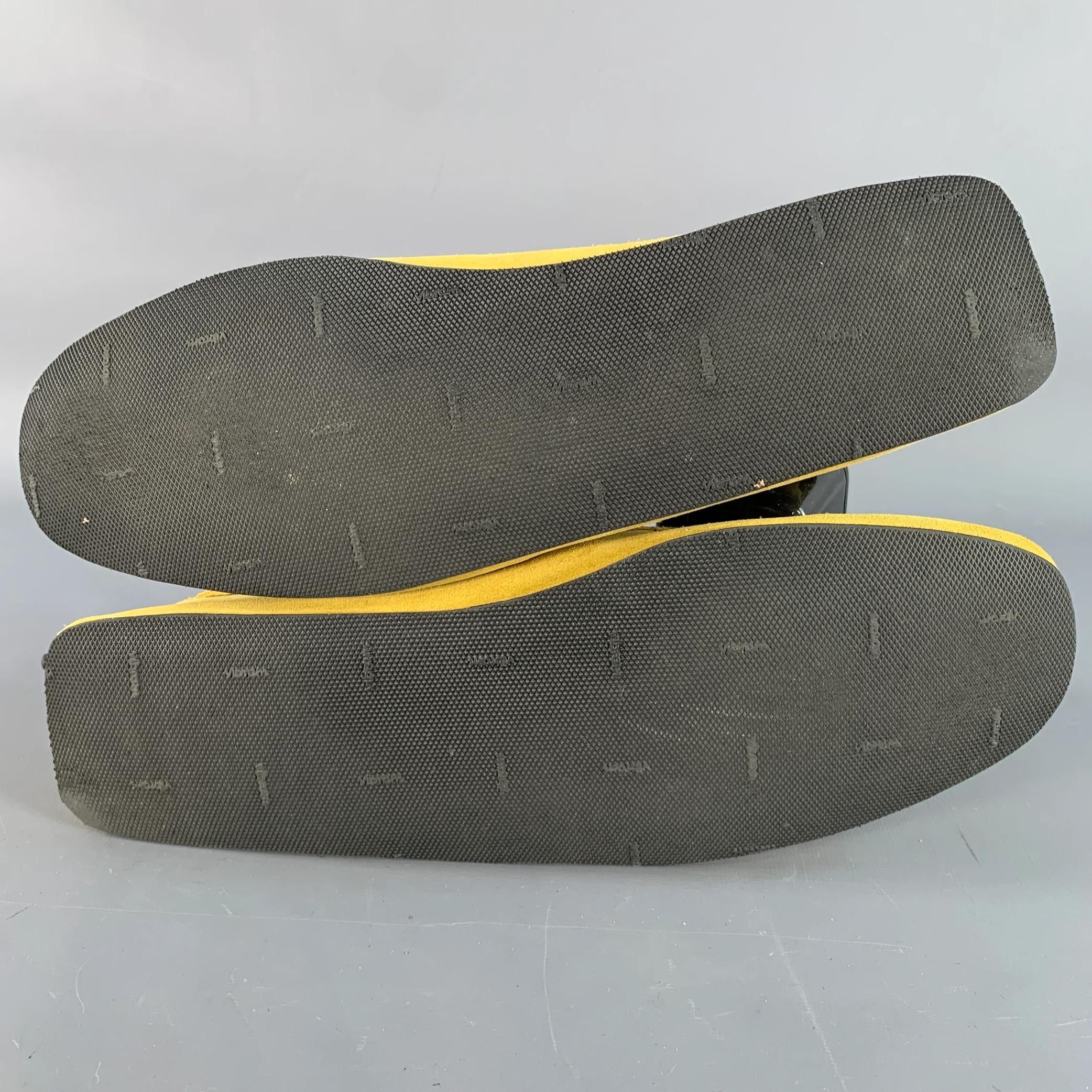TOD'S Size 12.5 Yellow Suede Rubber Sole Drivers Loafers - Image 6