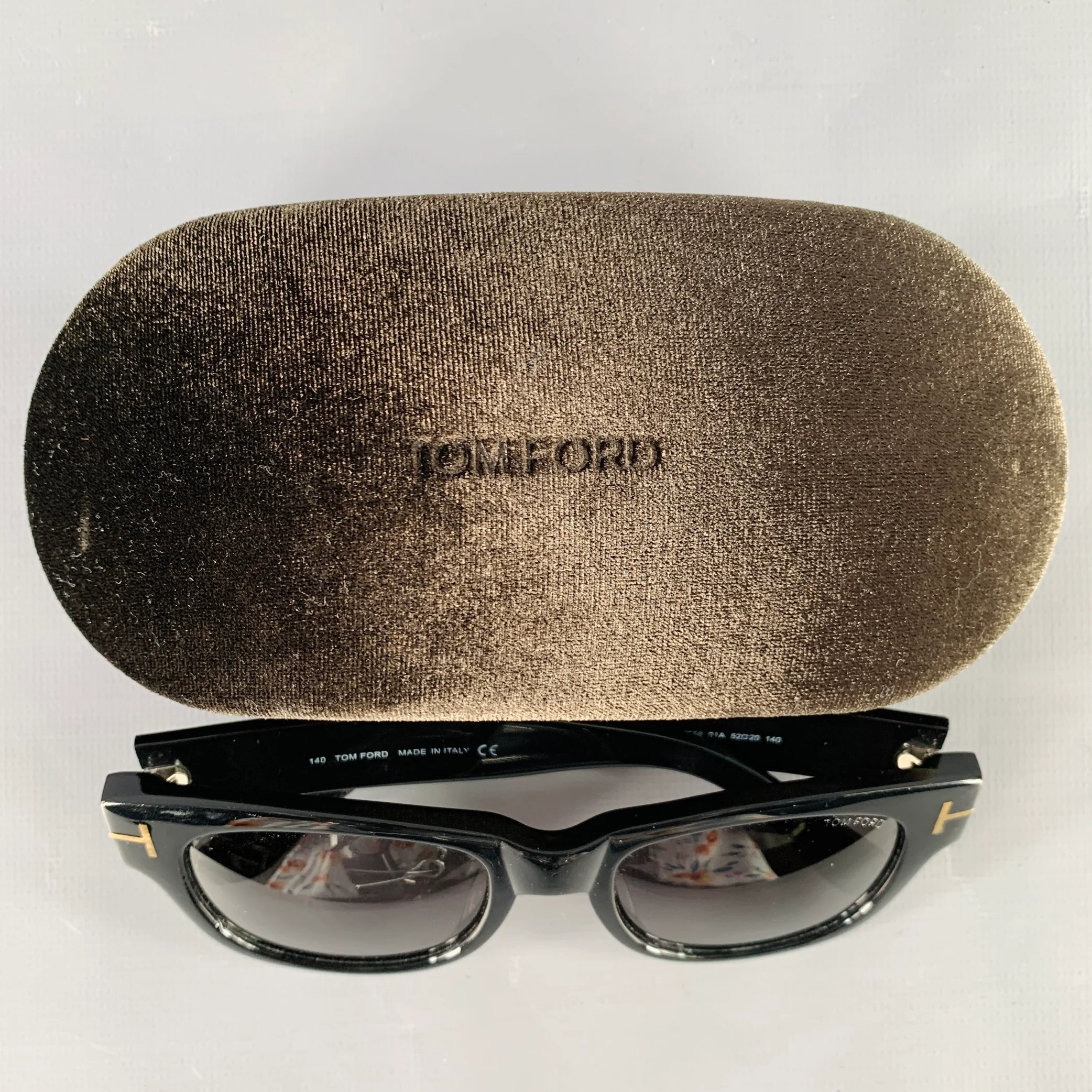 TOM FORD Black Acetate Sunglasses - Image 7
