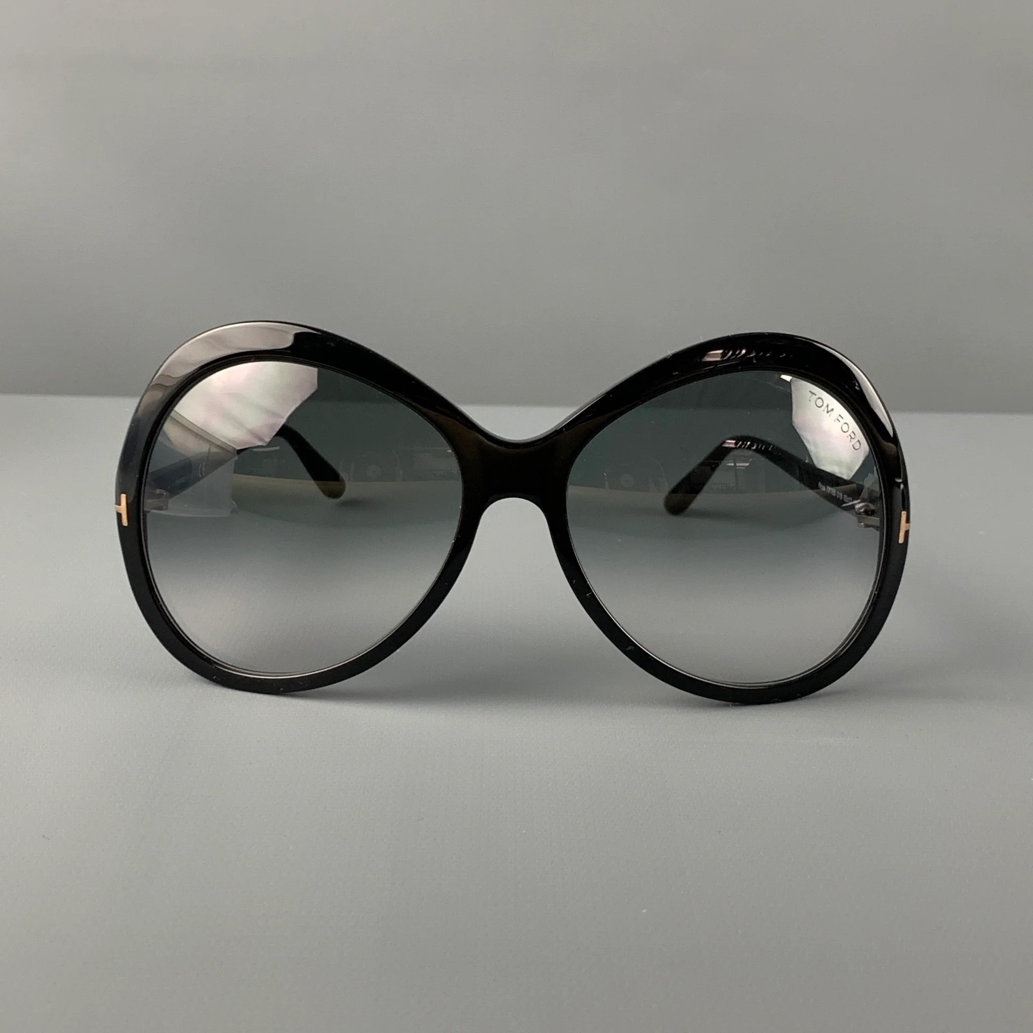 TOM FORD Black Acetate Sunglasses