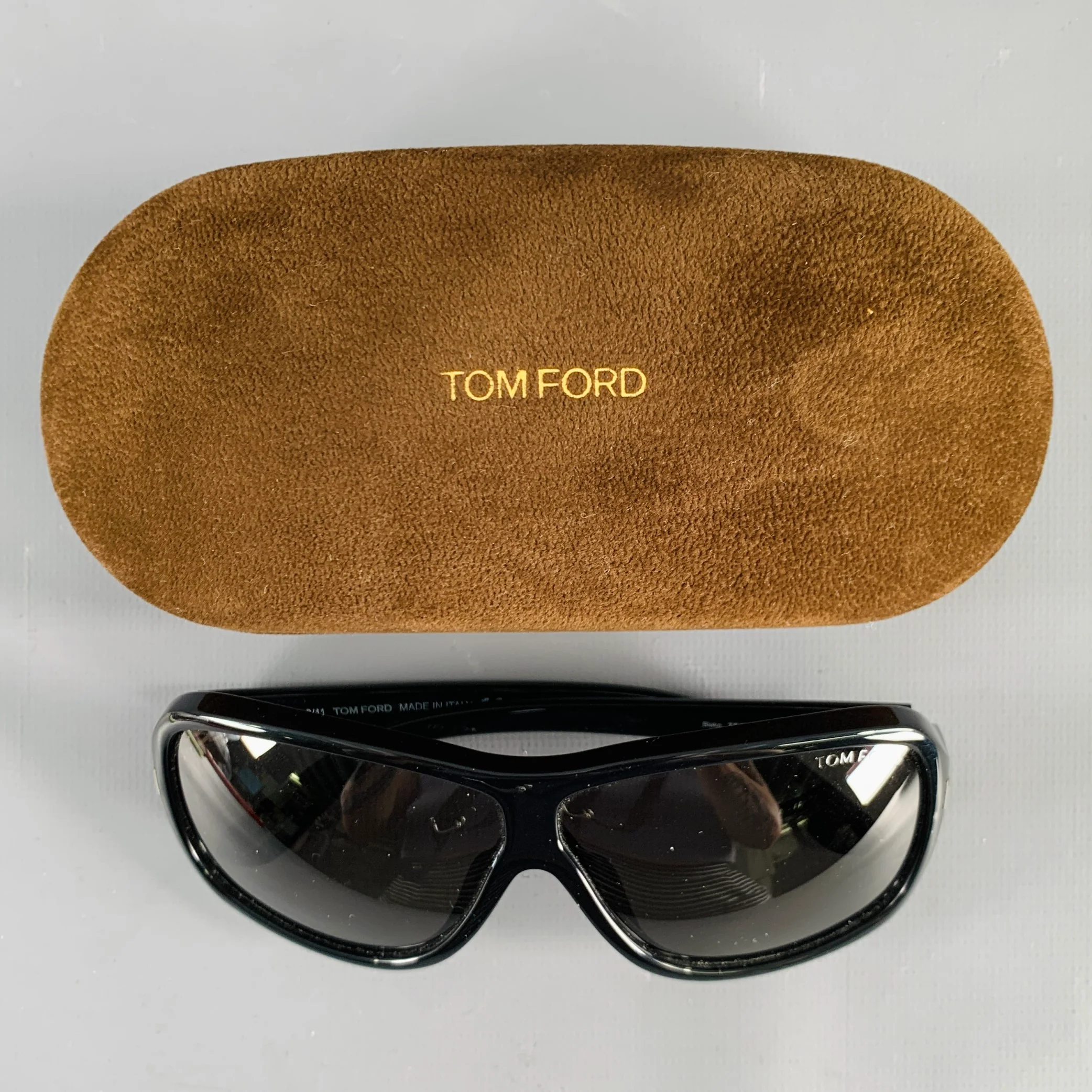 TOM FORD Blake Black Acetate Oversized Square Sunglasses - Image 7