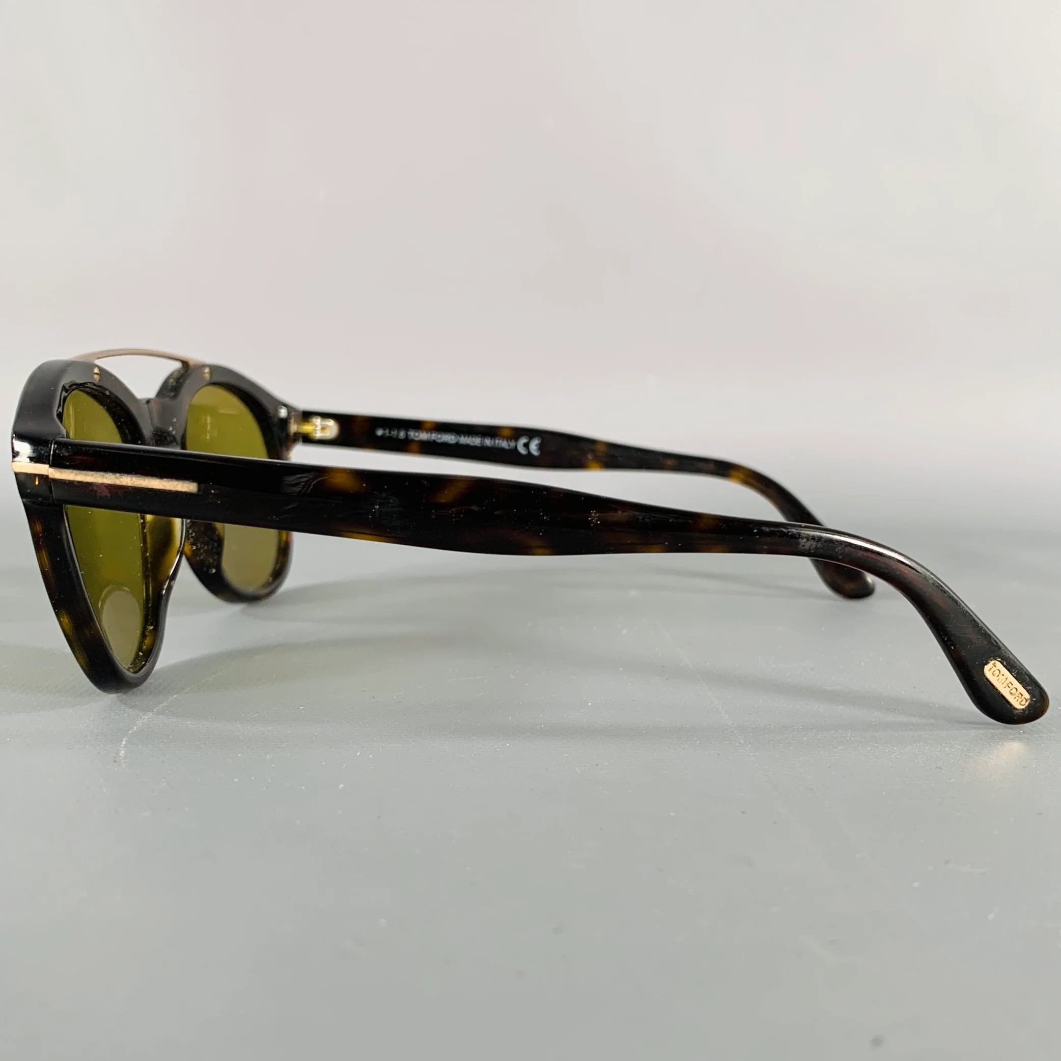 TOM FORD Brown Black Tortoiseshell Acetate Sunglasses - Image 4