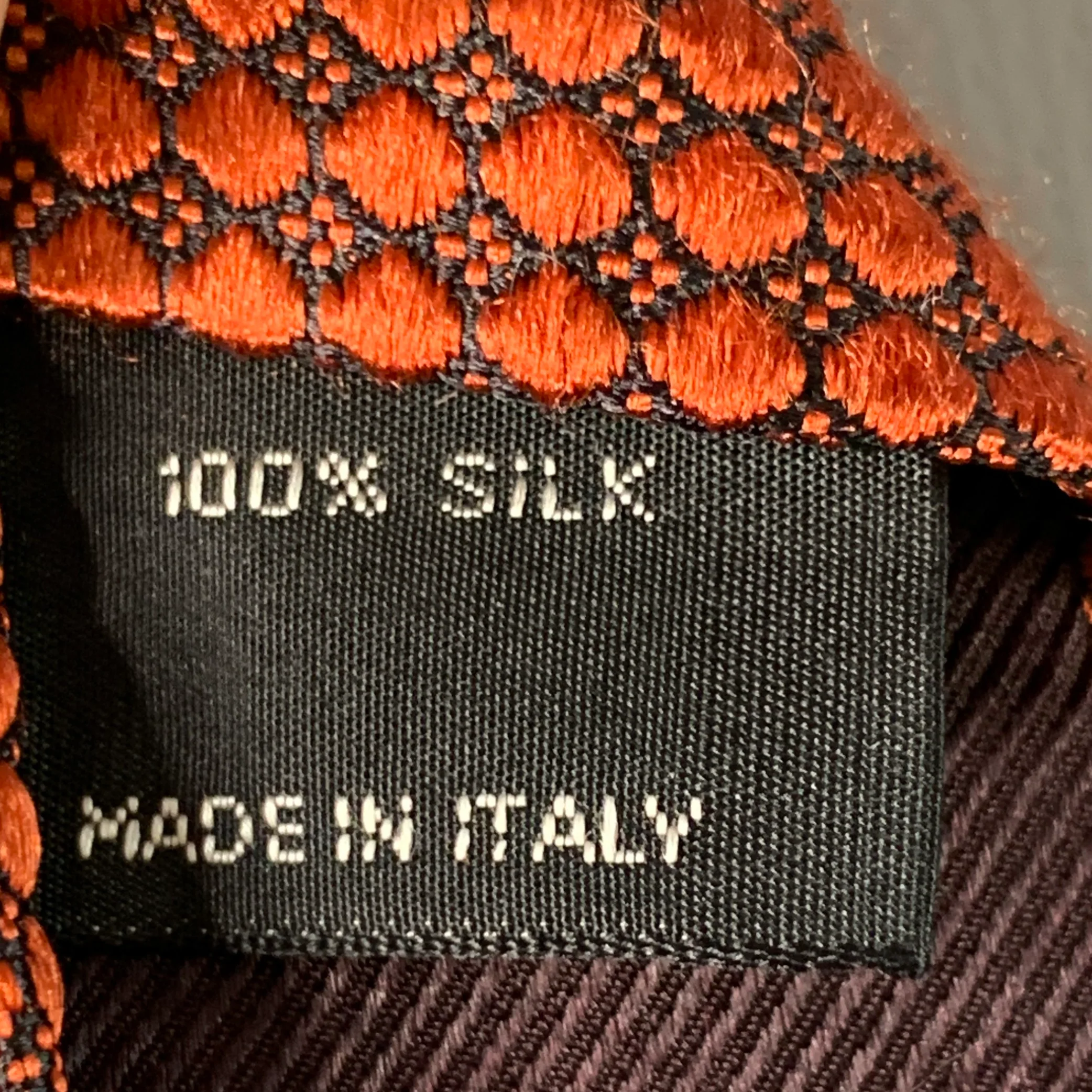 TOM FORD One Size Black Brick Checkered Silk Tie - Image 7