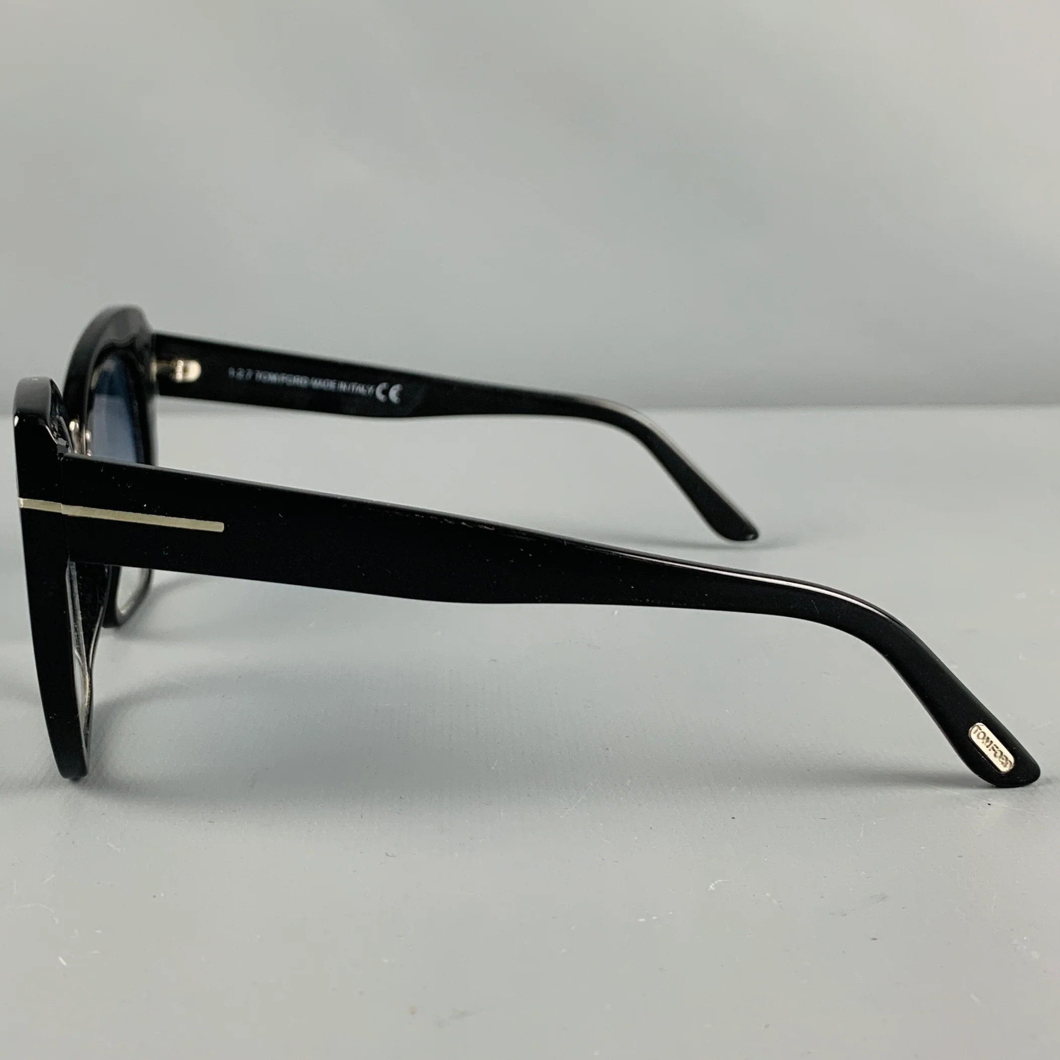 TOM FORD -Samantha-02- Black Ombre Acetate Cat Eye Sunglasses - Image 4