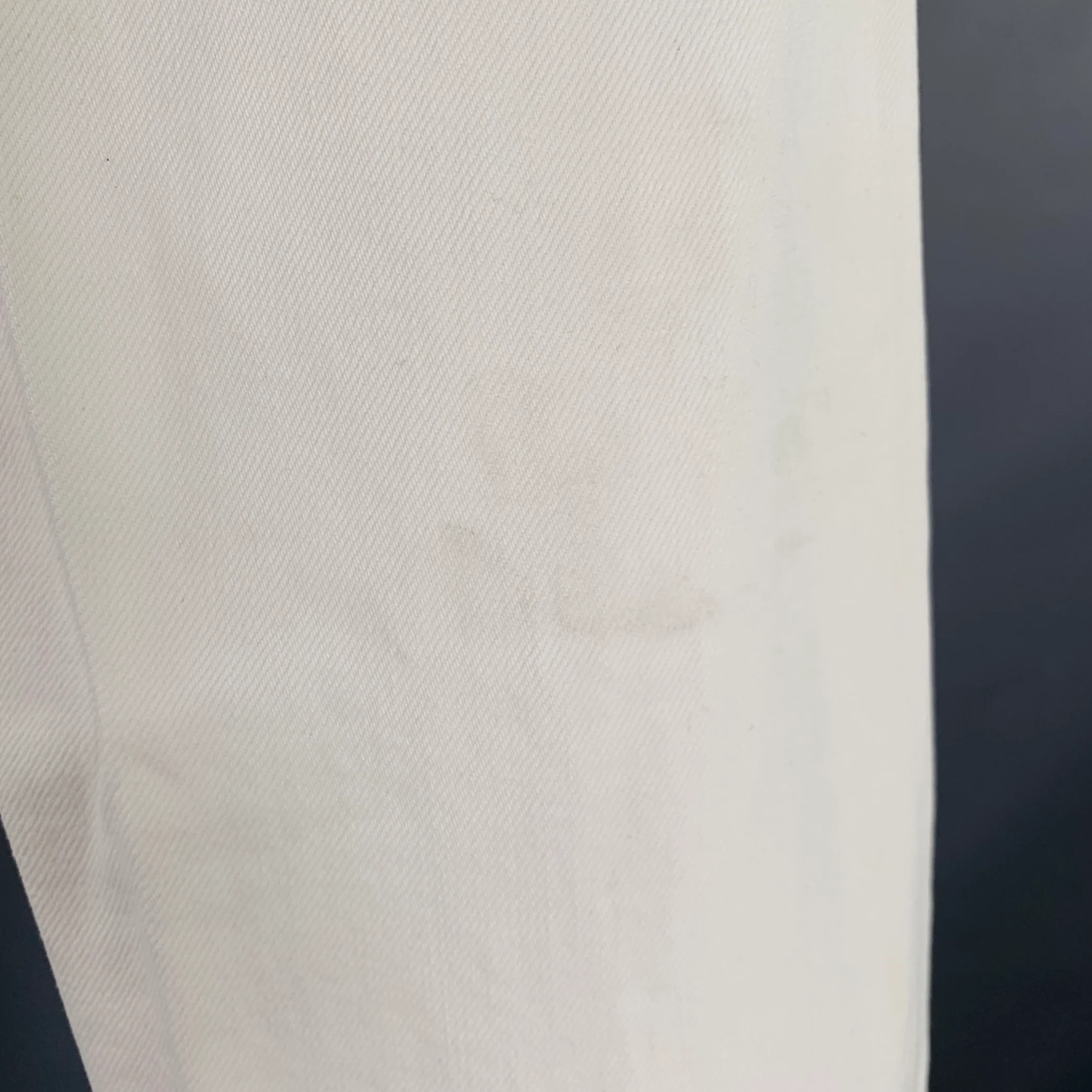 TOM FORD Size 31 White Cotton Button Fly Jeans - Image 4
