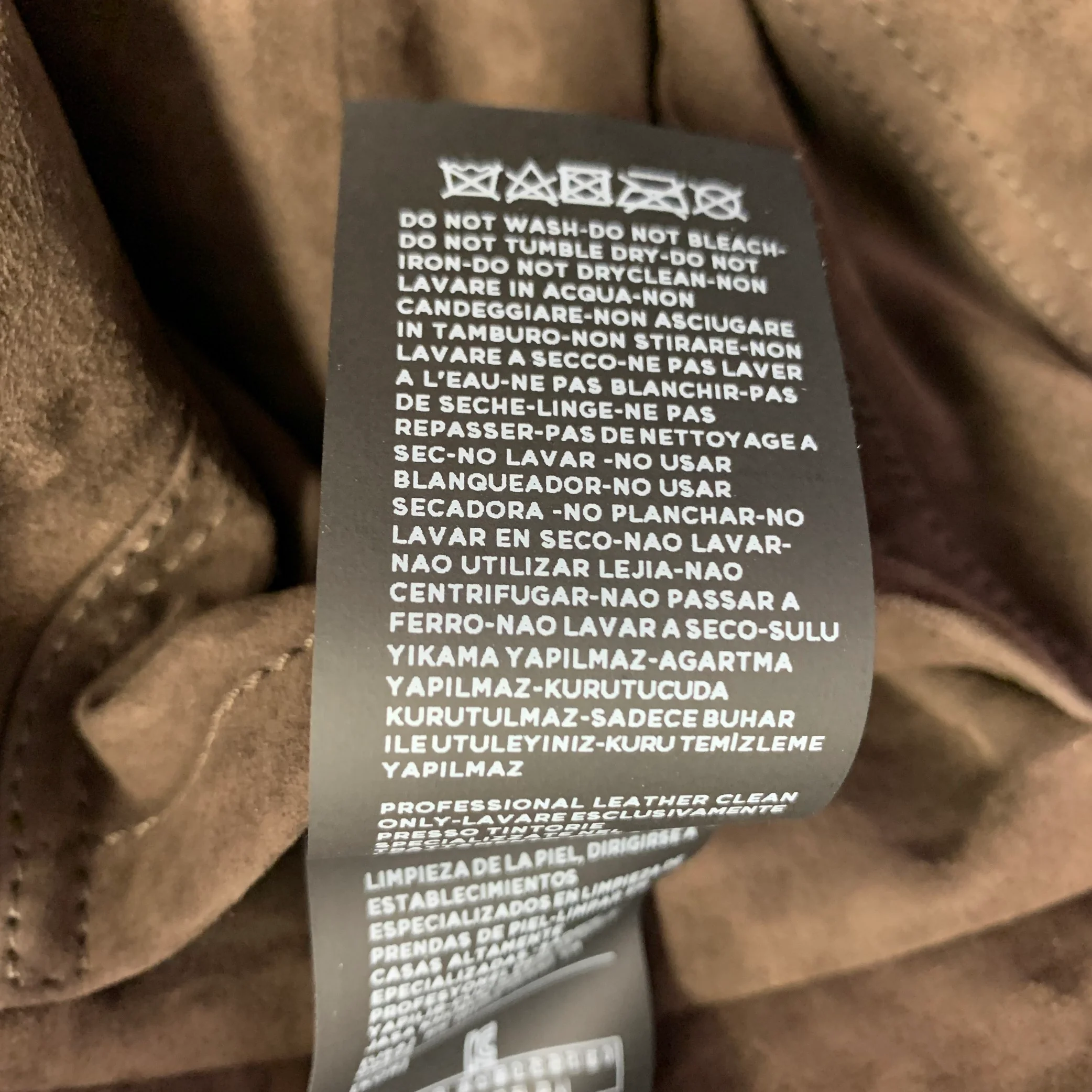 TOM FORD Size 46 Brown Lambskin Suede Shirt Jacket - Image 10
