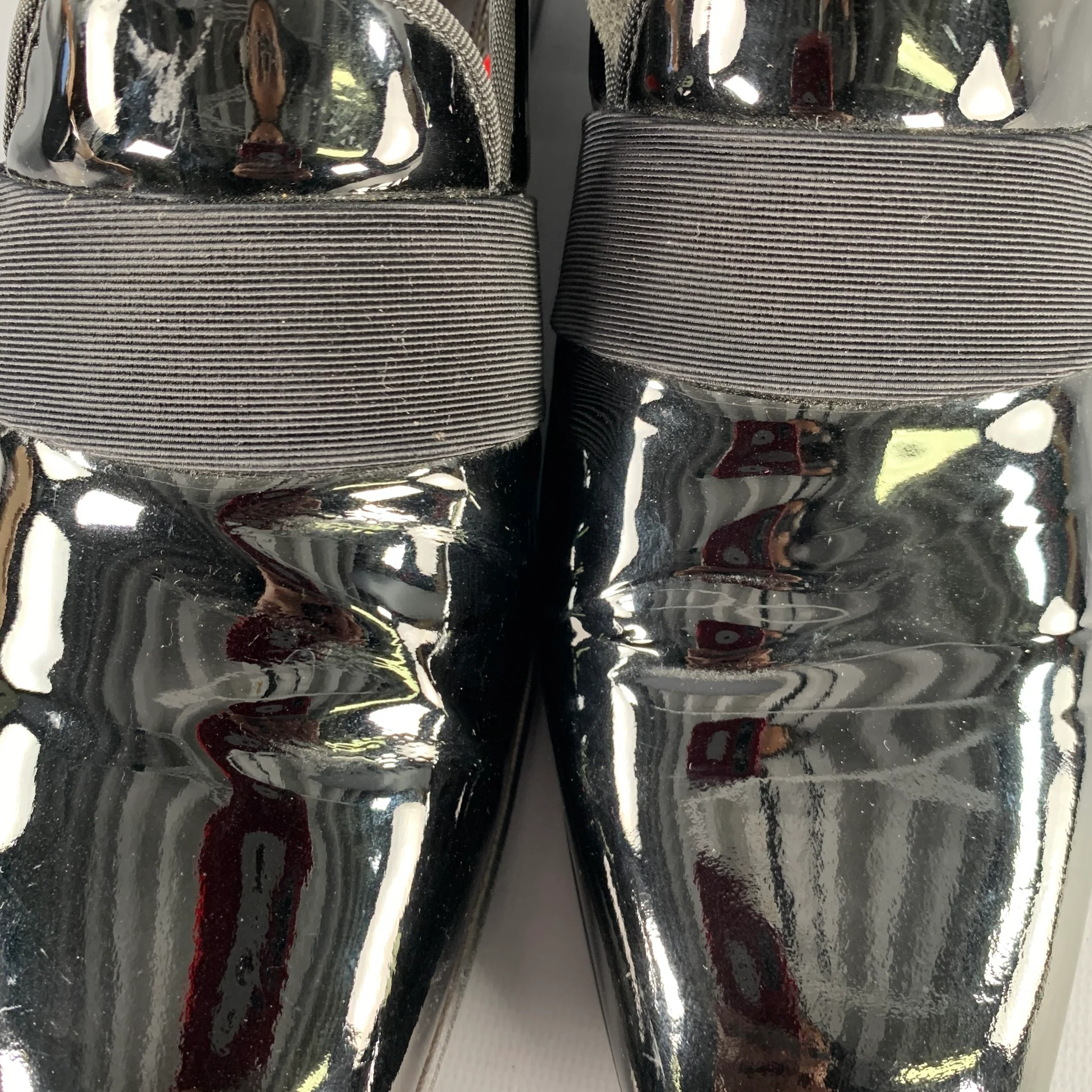 TOM FORD Size 7.5 Black Leather Slip On Loafers - Image 10