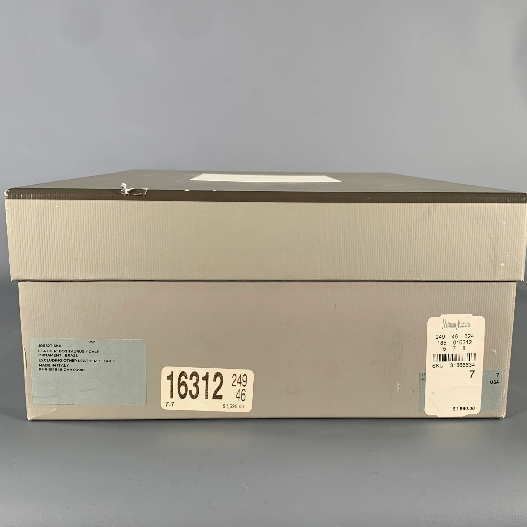 TOM FORD Taurus Size 7 Silver Metallic Leather Boots - Image 10