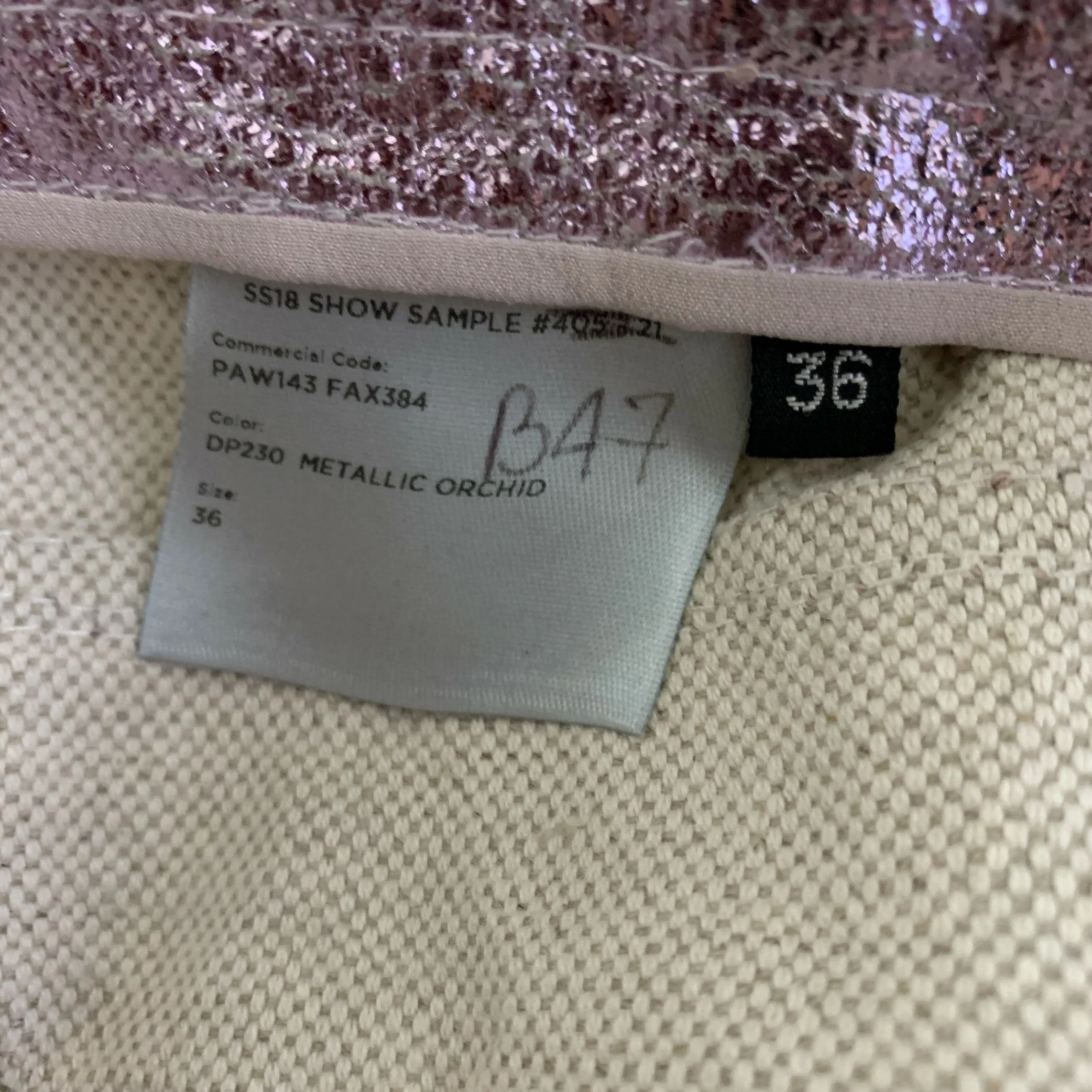 TOM FORD Size M Pink Cotton Blend Metallic Jean Cut Casual Pants - Image 4