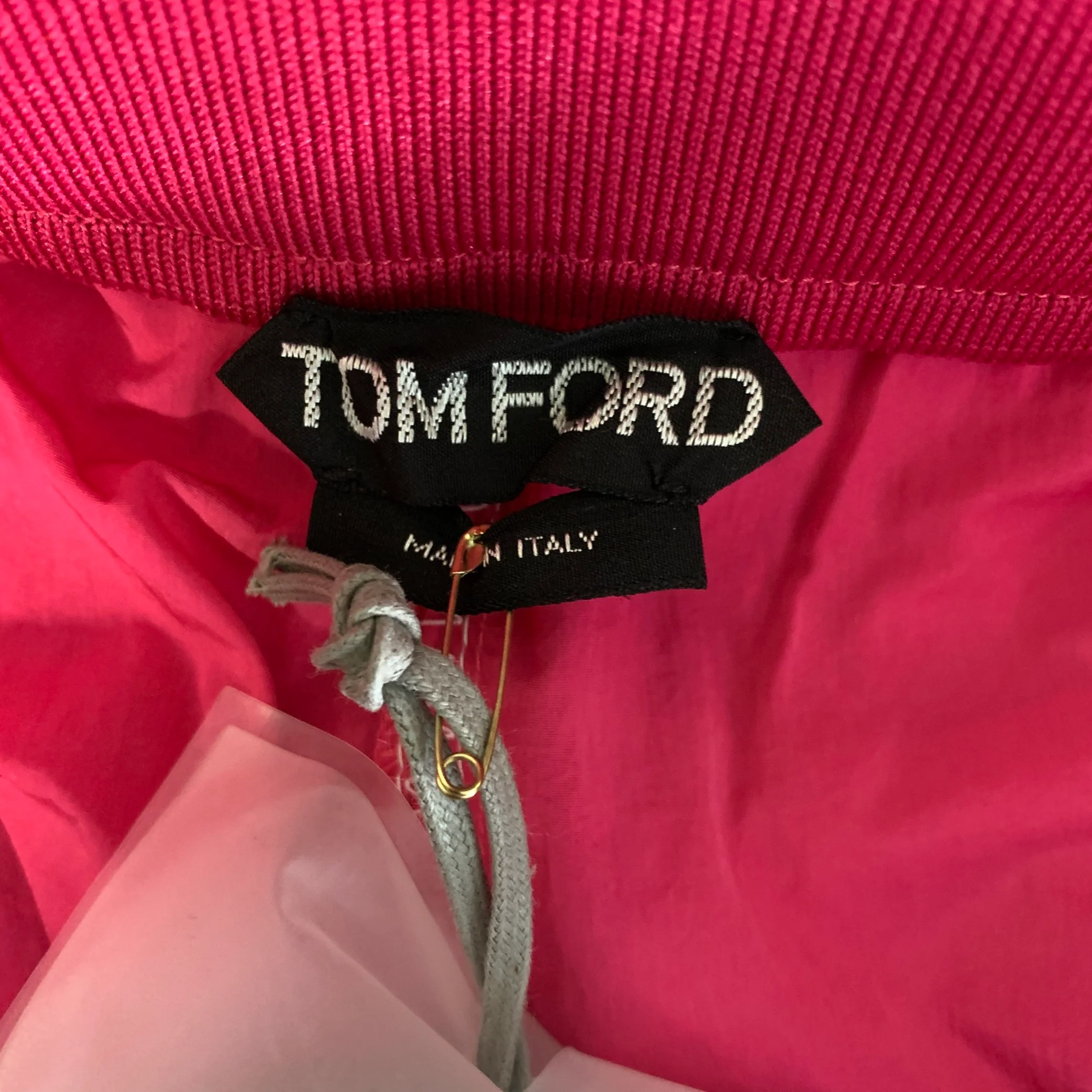 TOM FORD Size M Pink White Polyamide Contrast Stitch Casual Pants - Image 3