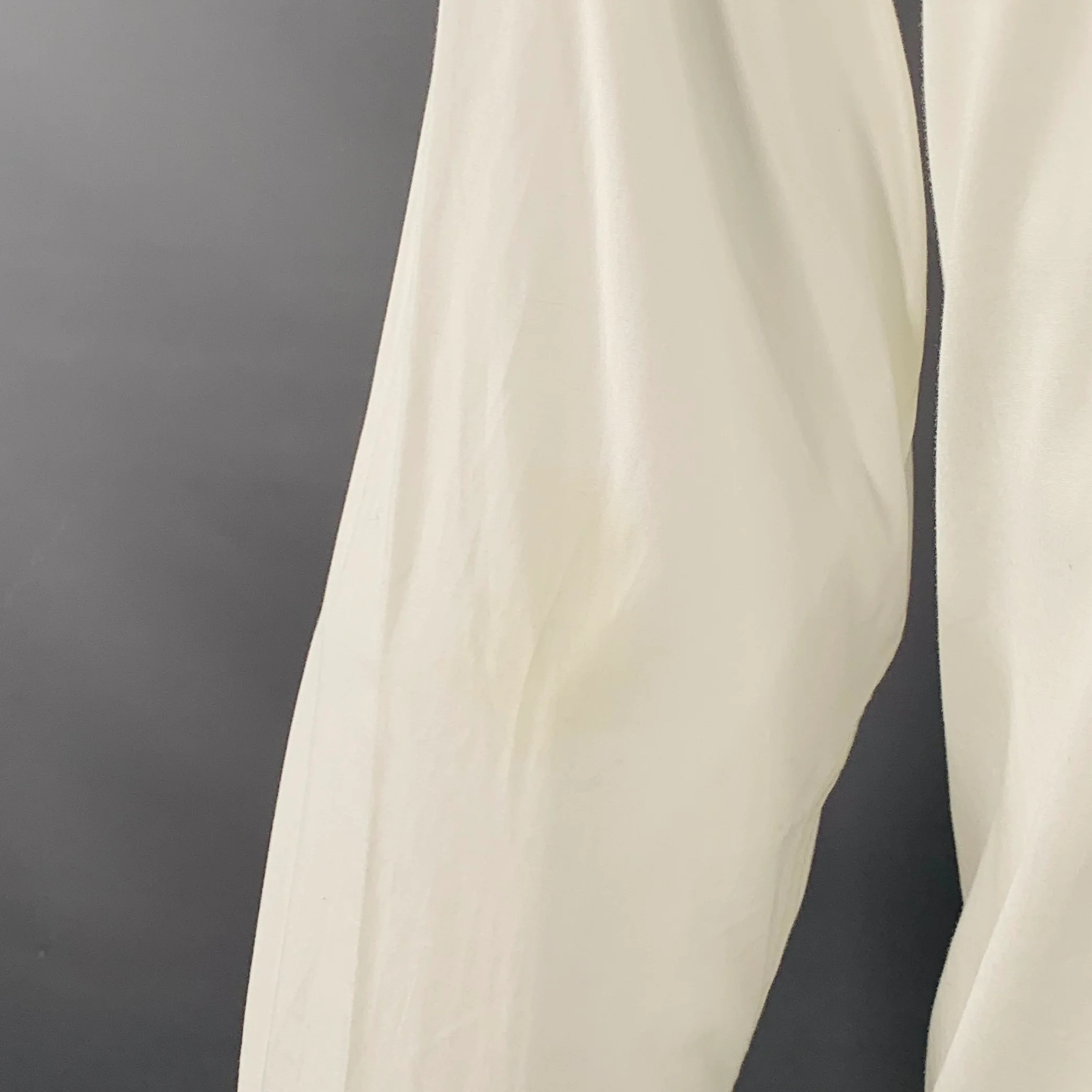 TOM FORD Size M White Cotton Curved Cutaway French Cuffs Long Sleeve Shirt - Image 4