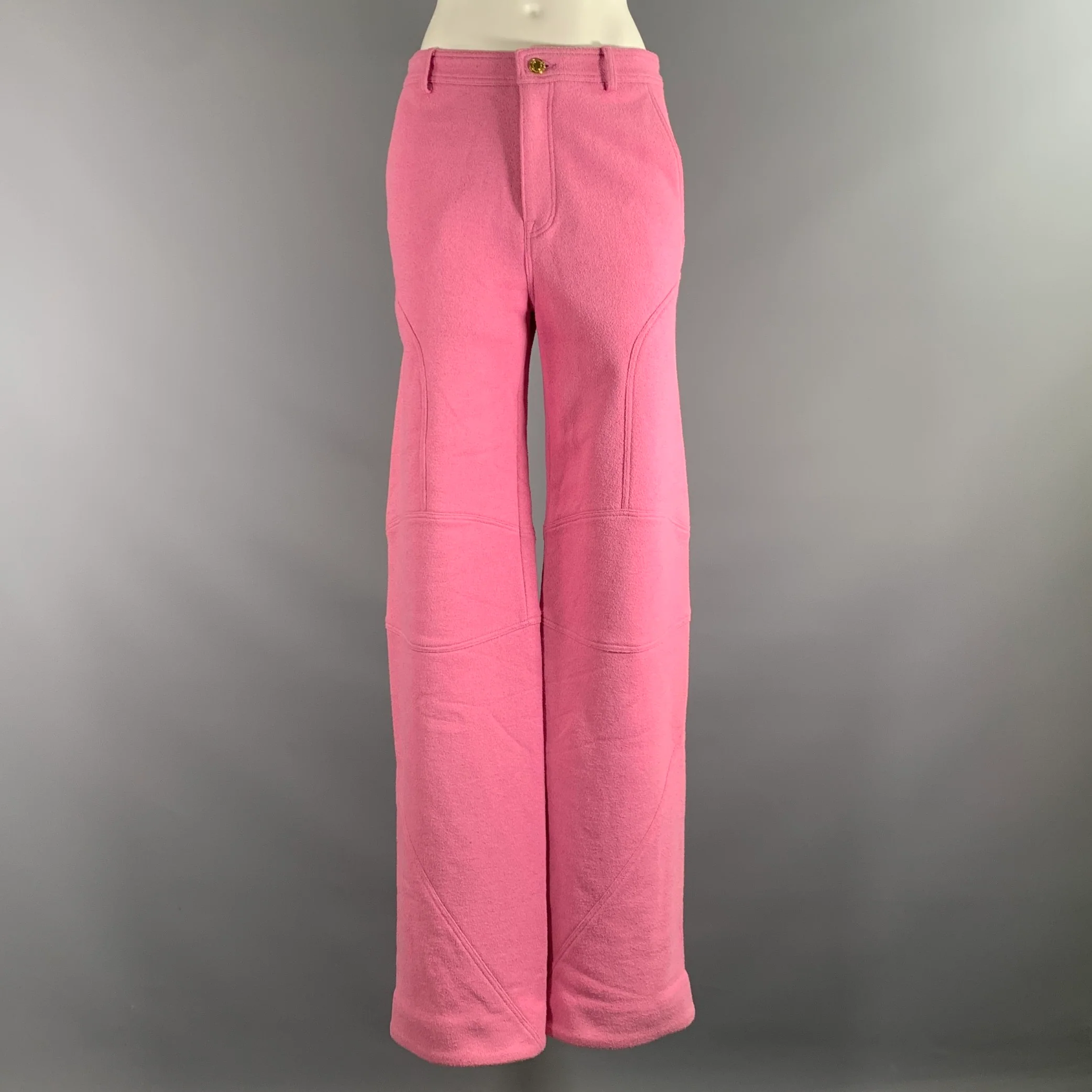 TOM FORD Size S Pink Cotton Blend Zip Fly Casual Pants