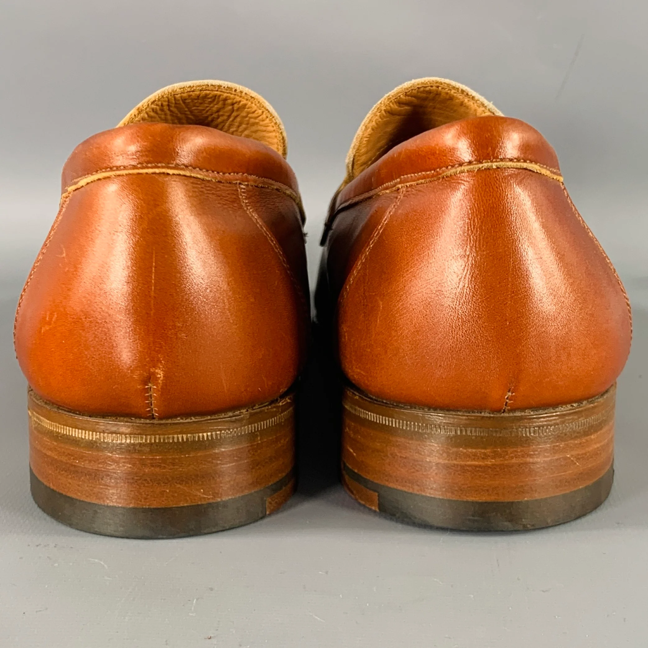 TRICKER'S Size 8.5 -Chicago- Brown Tan Leather Penny Loafers - Image 3