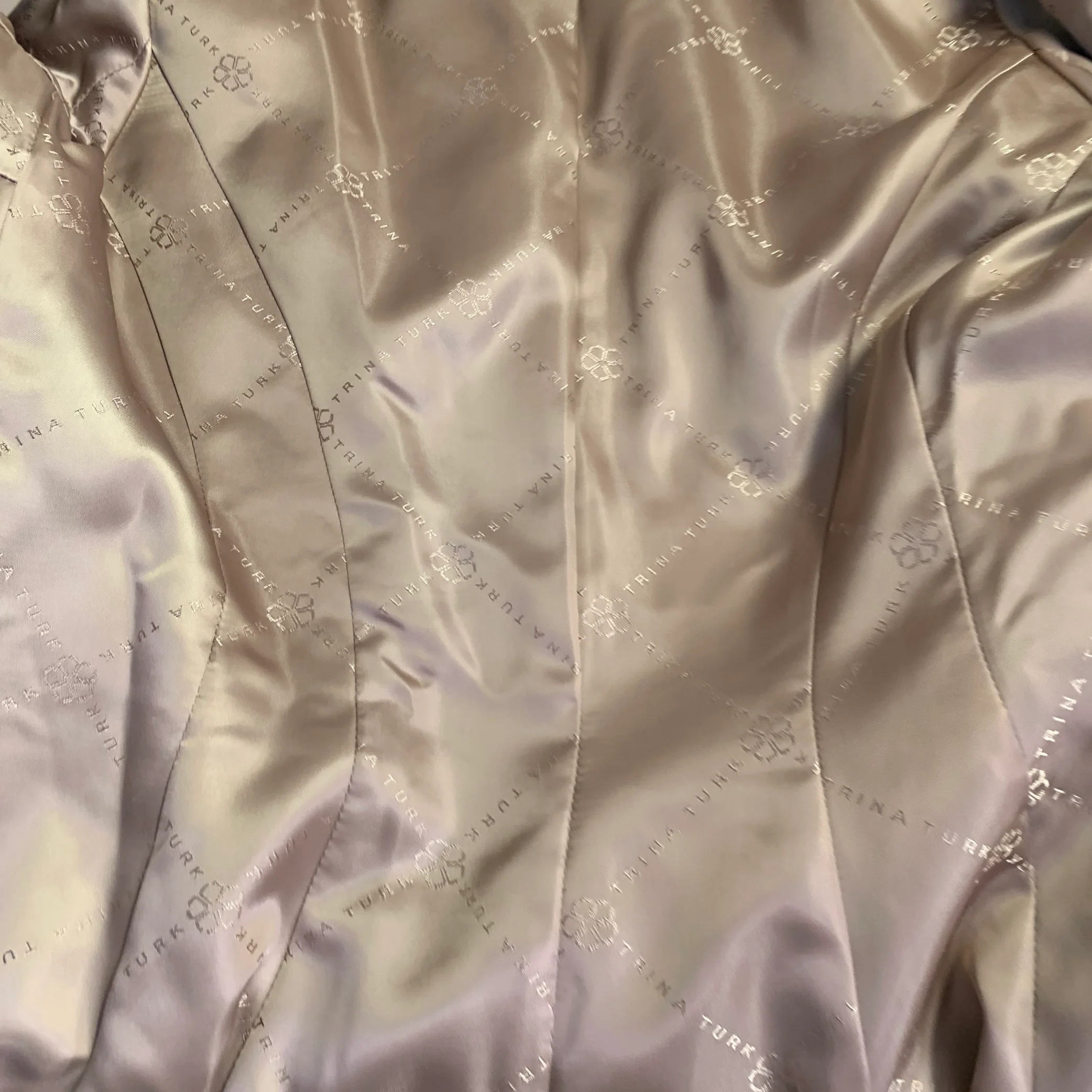 TRINA TURK Size 0 Tan Wool Cashmere Shawl Collar Snaps Coat - Image 7