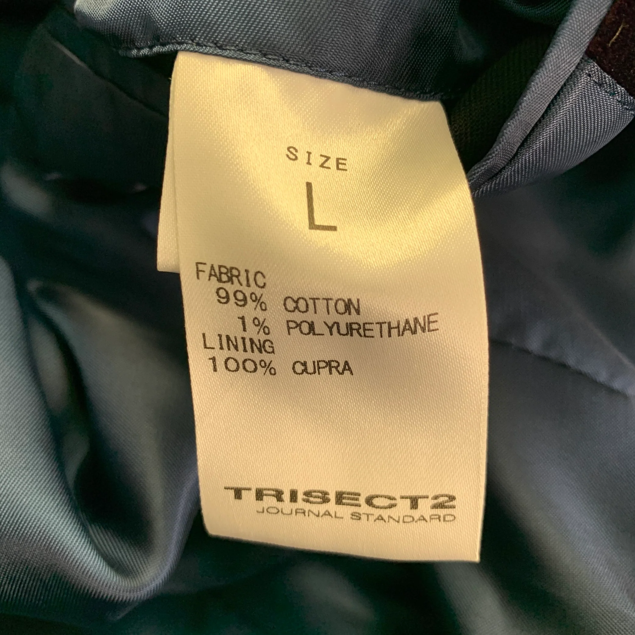 TRISECT 2 Size S Purple Cotton Blend Velvet Single Breasted Shawl Collar Sport Coat - Image 8