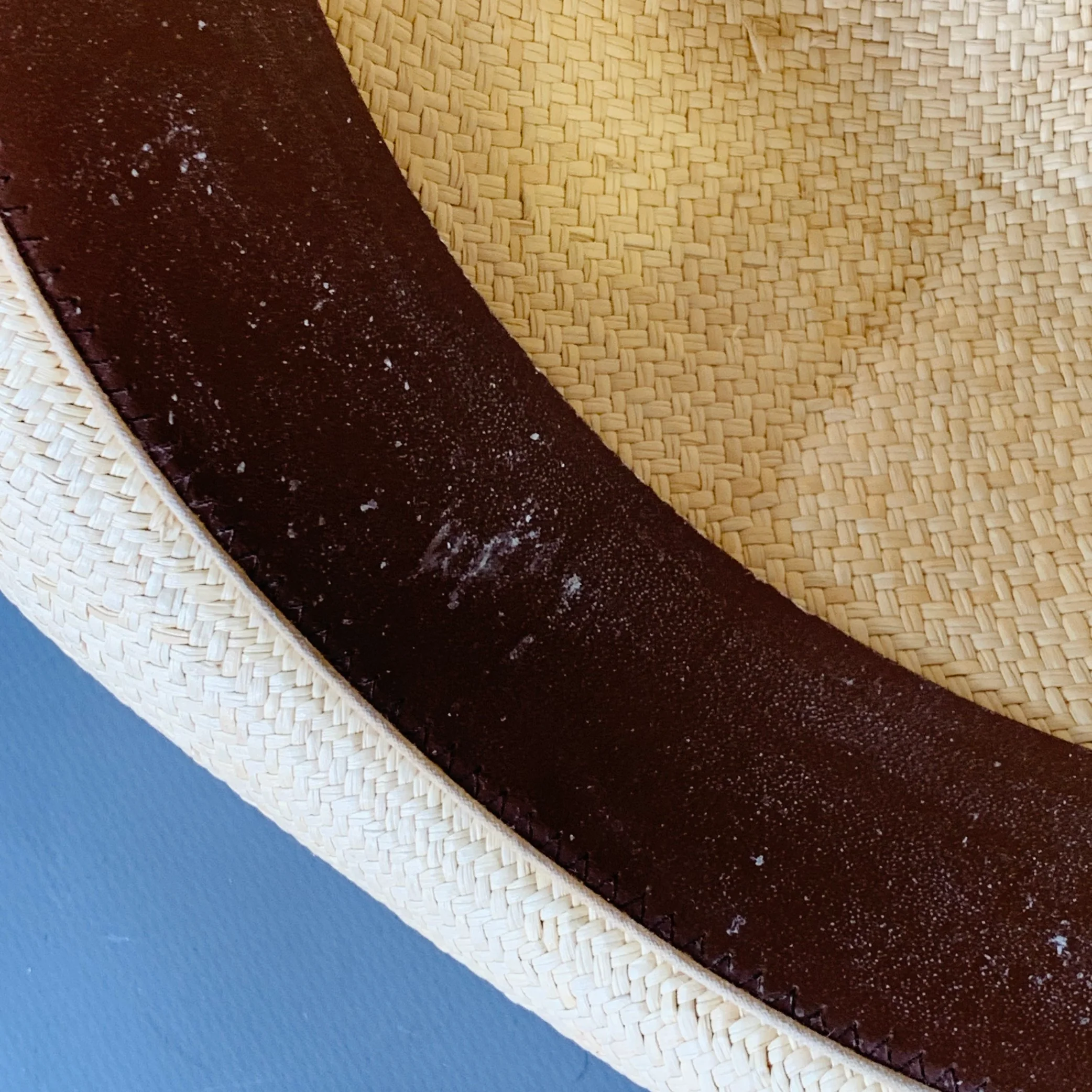 TURNBULL & ASSER Size L Beige Multi Color Woven Ribbon Straw Panama Hat - Image 10