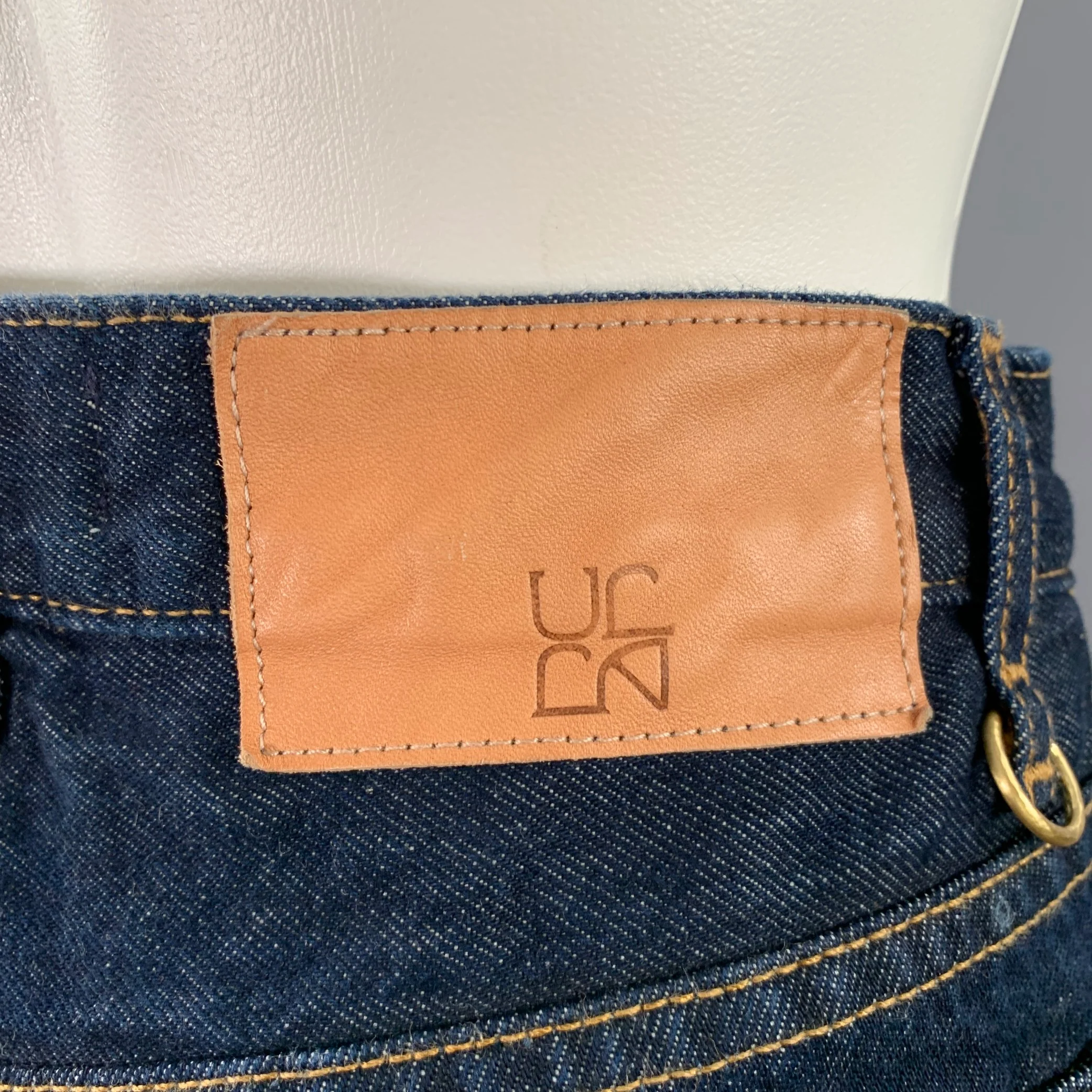 ULLA JOHNSON Size 25 Blue Indigo Cotton 5 pocket Jeans - Image 4