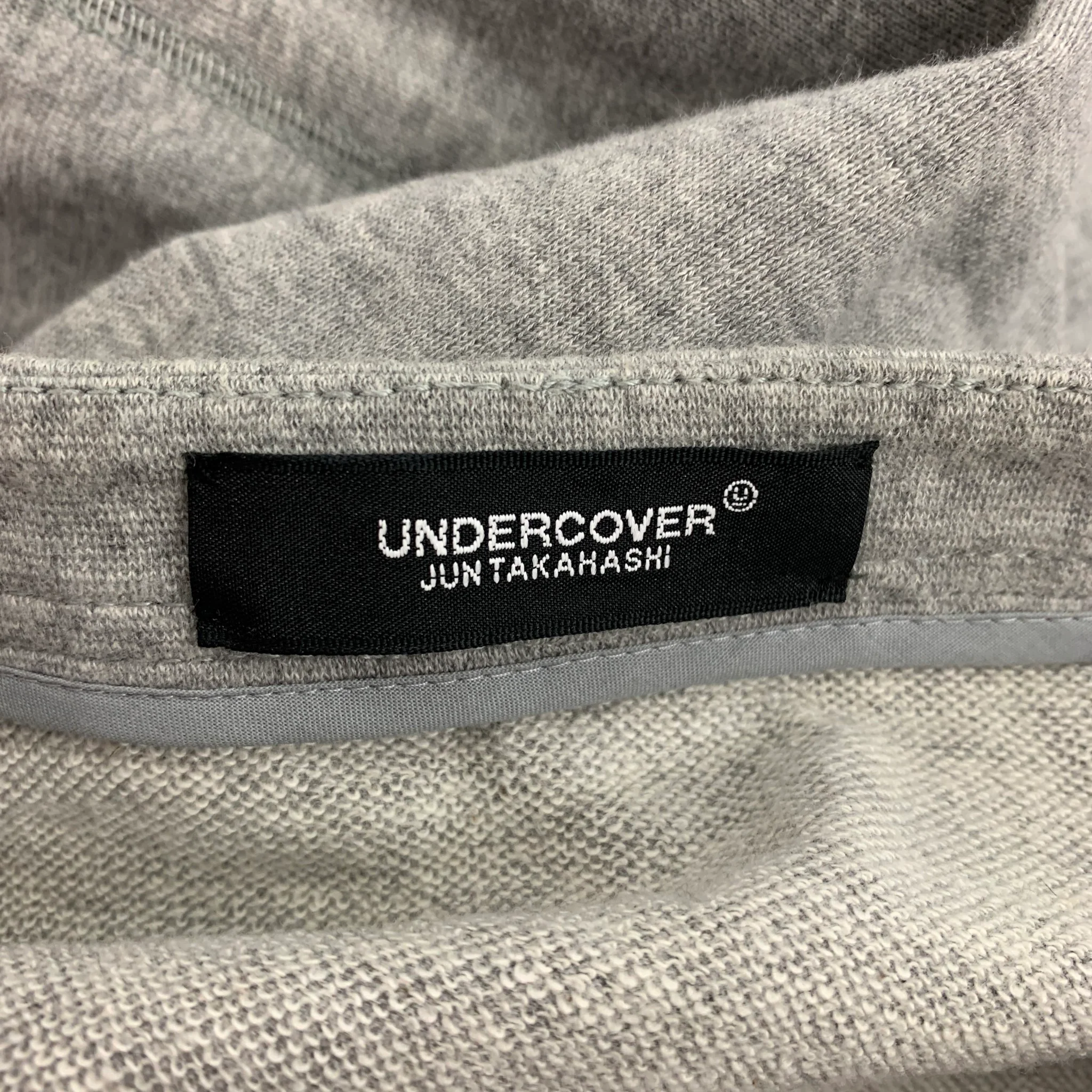 UNDERCOVER Size S Grey Yellow Applique Cotton Oversized Sweatshirt - Image 6