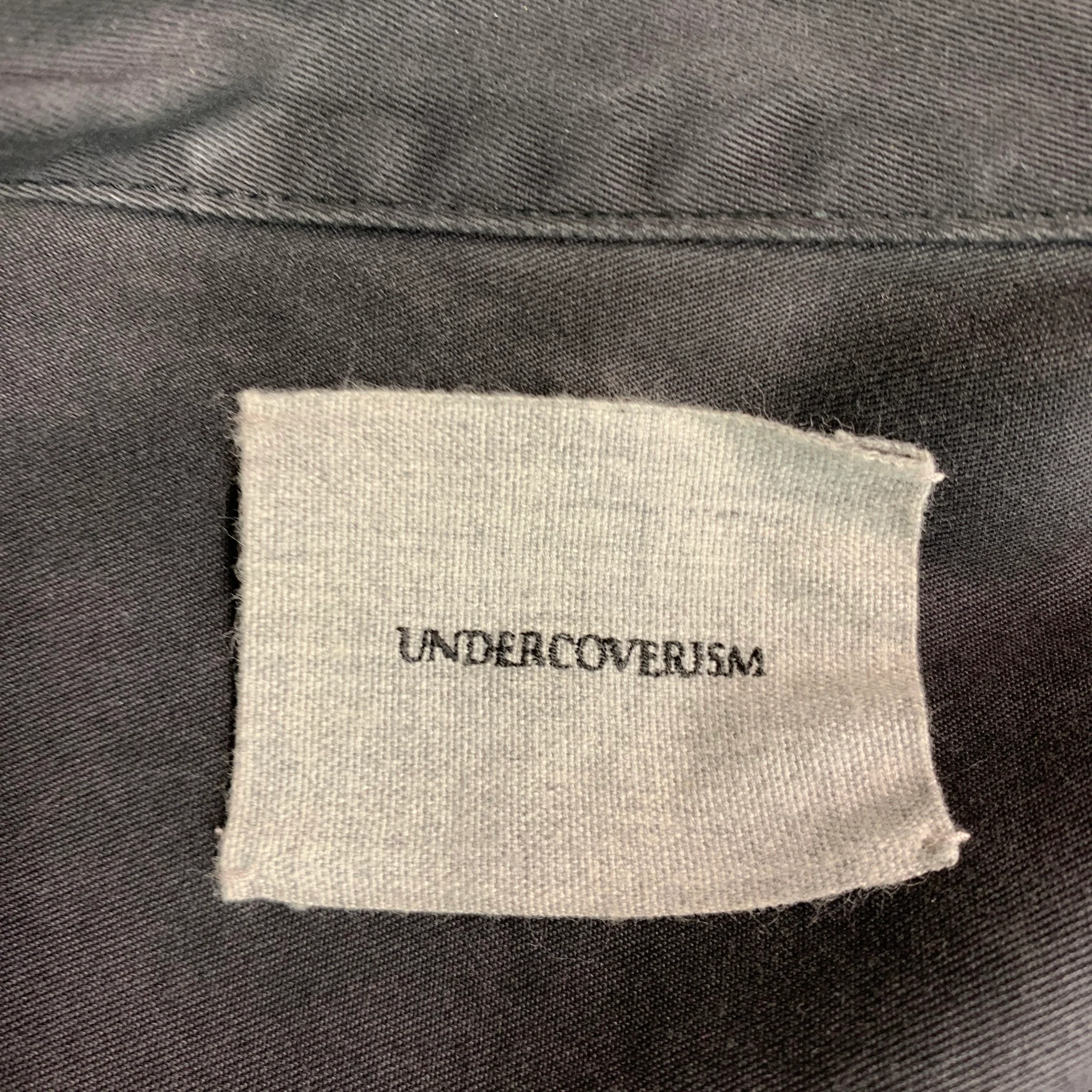 UNDERCOVERISM Size L Black Cotton Nylon Quilted Sleeves Trucker Jacket - Image 8