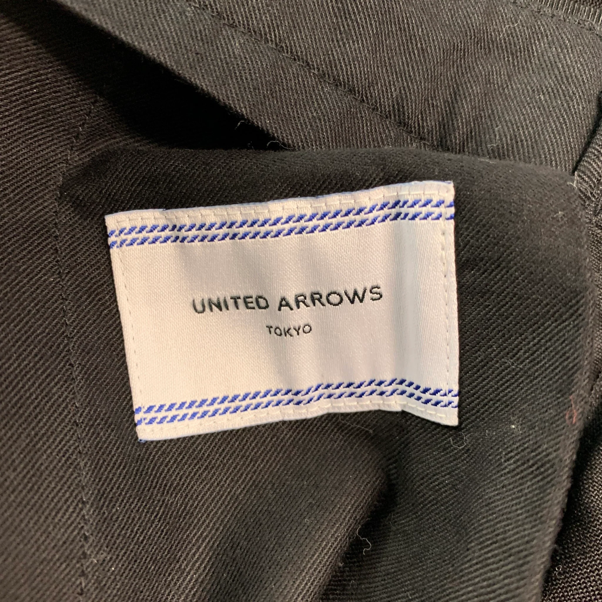 UNITED ARROWS Size 30 Black Tuxedo Dress Pants - Image 4