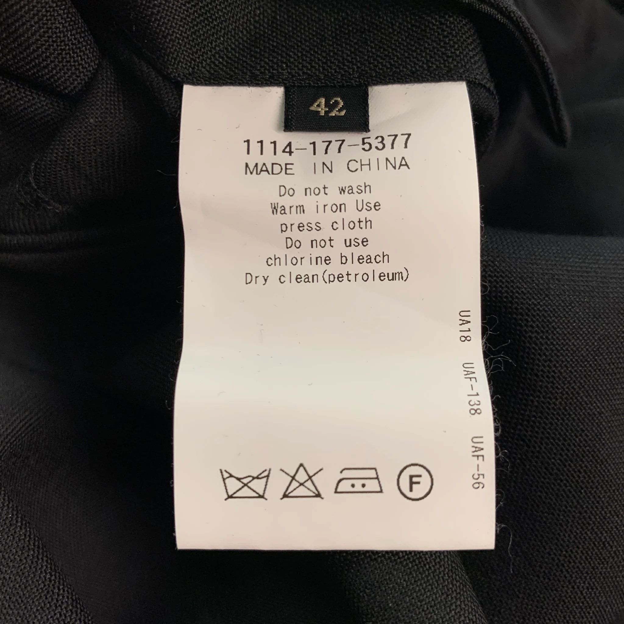 UNITED ARROWS Size 30 Black Tuxedo Dress Pants - Image 5