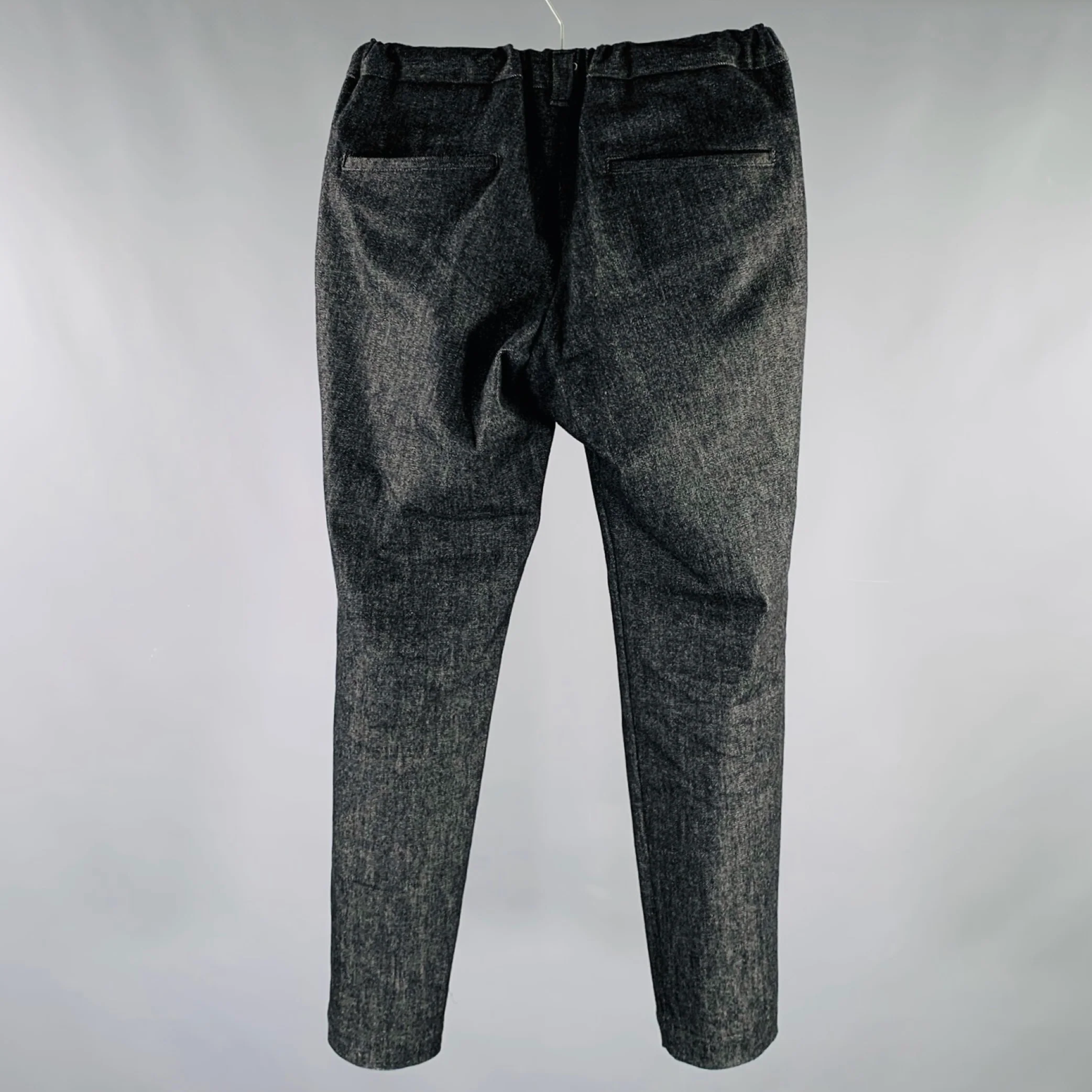 UNITED TOKYO Size S Black Cotton Blend Elastic Waistband Casual Pants - Image 2