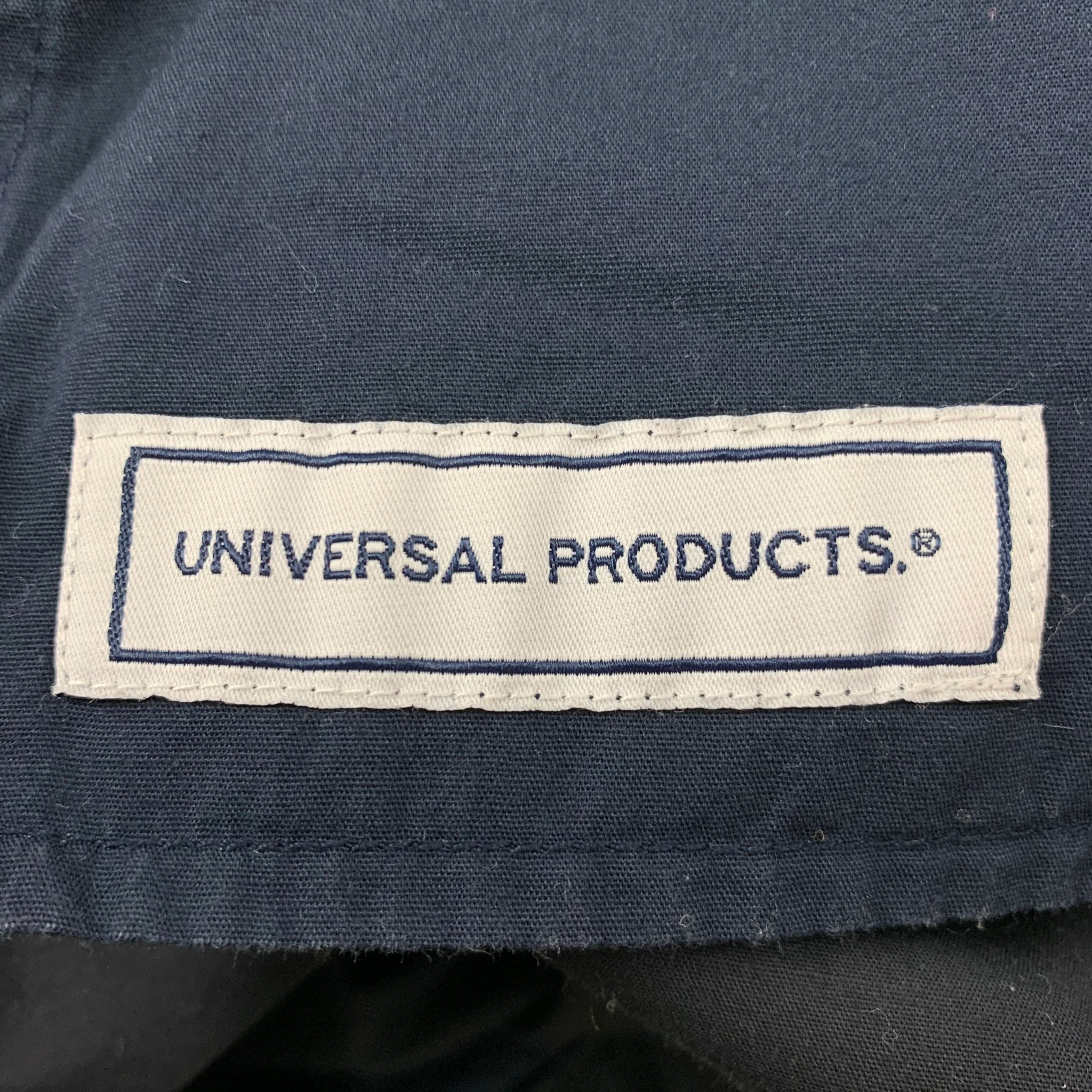 UNIVERSAL PRODUCTS Size M Navy Polyester Blend Pleated Shorts - Image 4