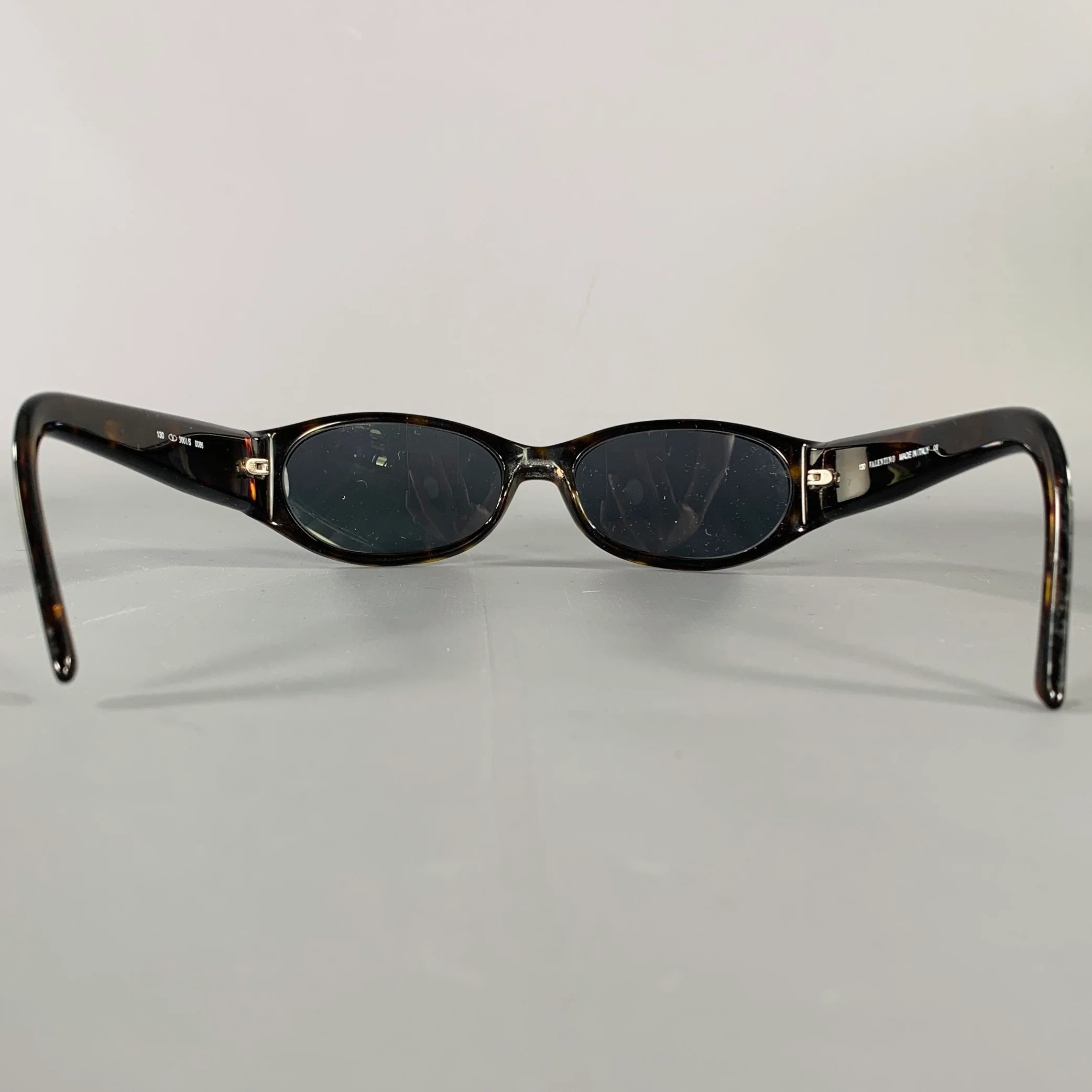 VALENTINO Black Silver Acetate Sunglasses - Image 3