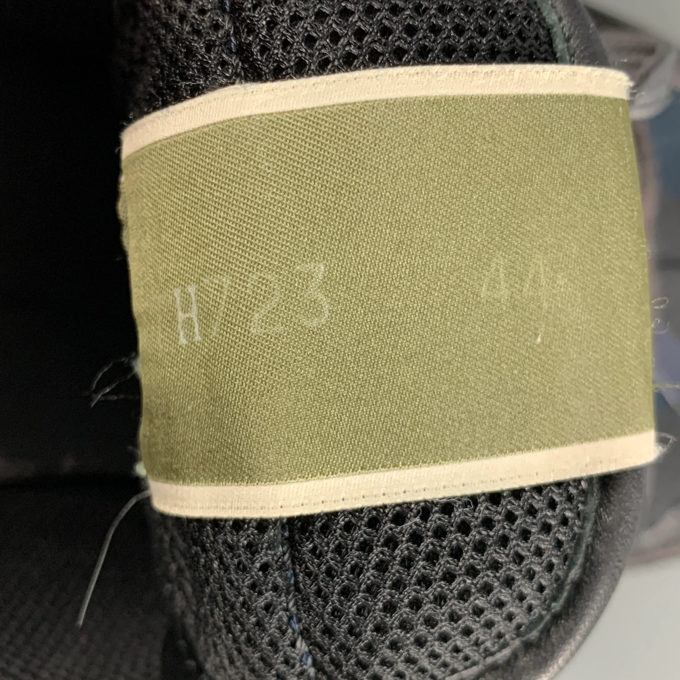 VALENTINO Size 11 Navy Grey Camo Leather Low Top Sneakers - Image 7