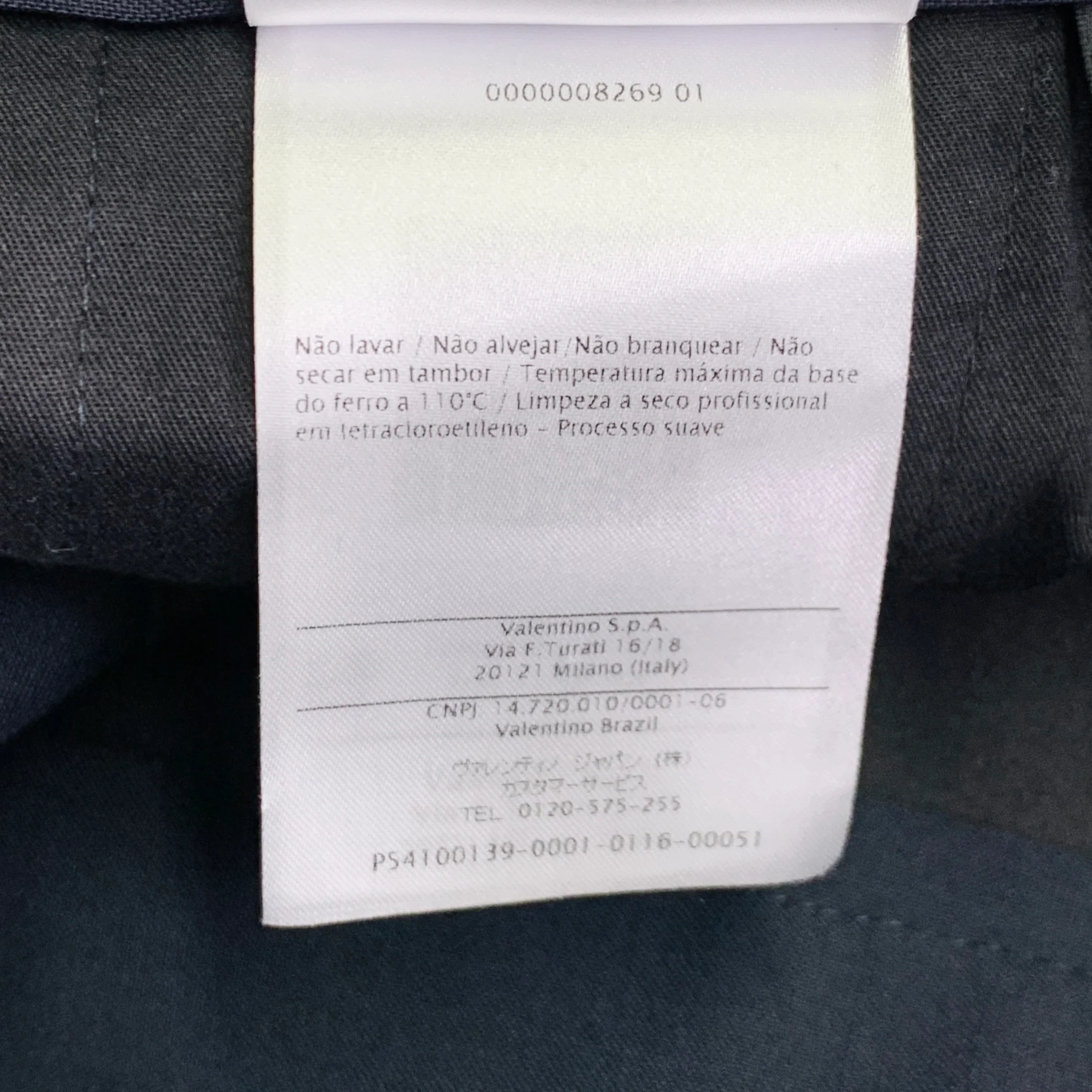 VALENTINO Size 30 Navy White Wool Mohair Tuxedo Stripes Zip Fly Dress Pants - Image 8