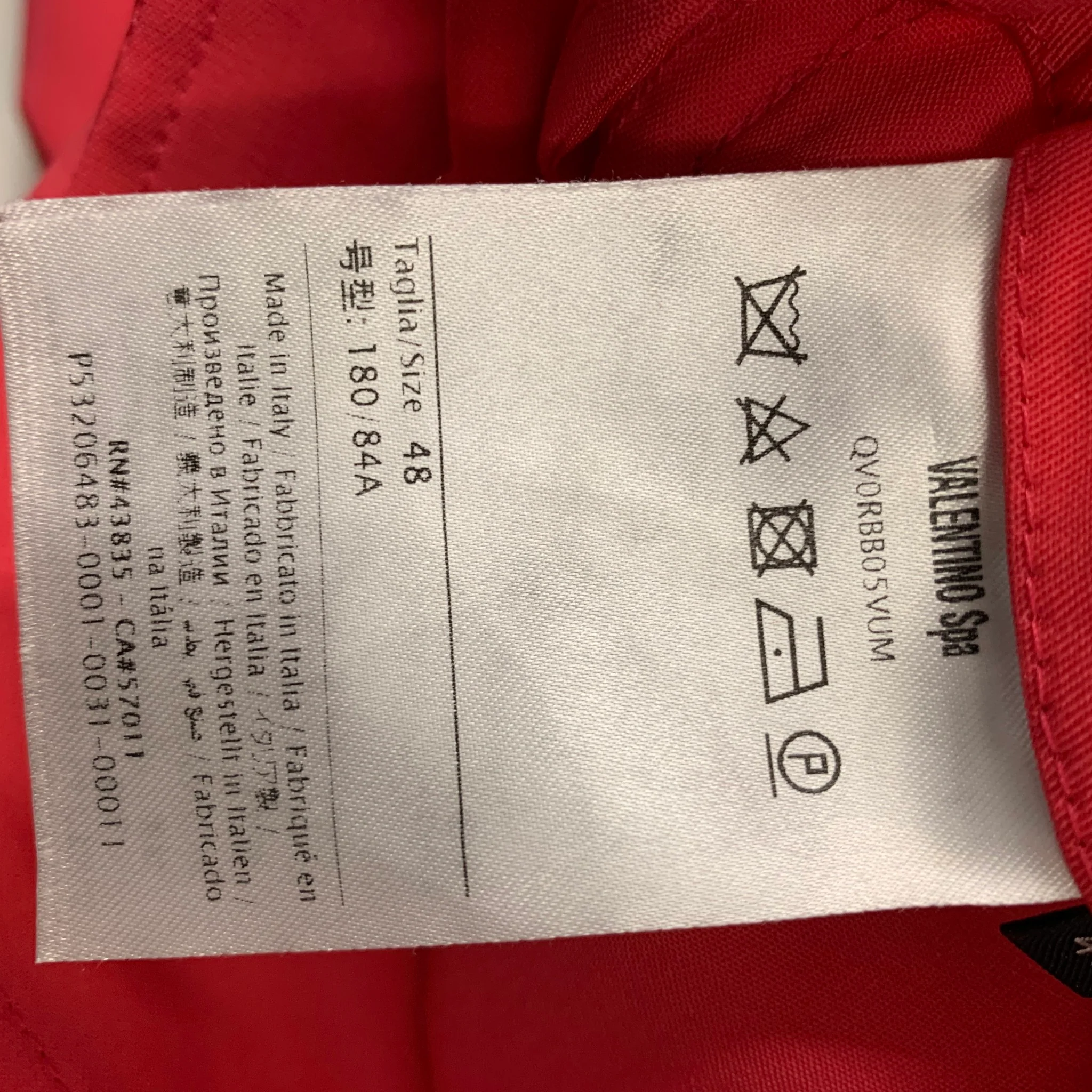 VALENTINO Size 32 Salmon Solid Wool Elastic Waistband Casual Pants - Image 4