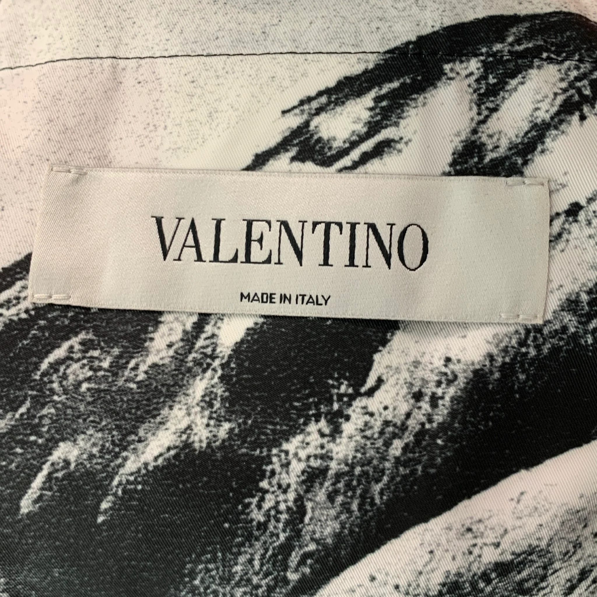VALENTINO Size 36 Grey Black Polyester Bomber Jacket - Image 7