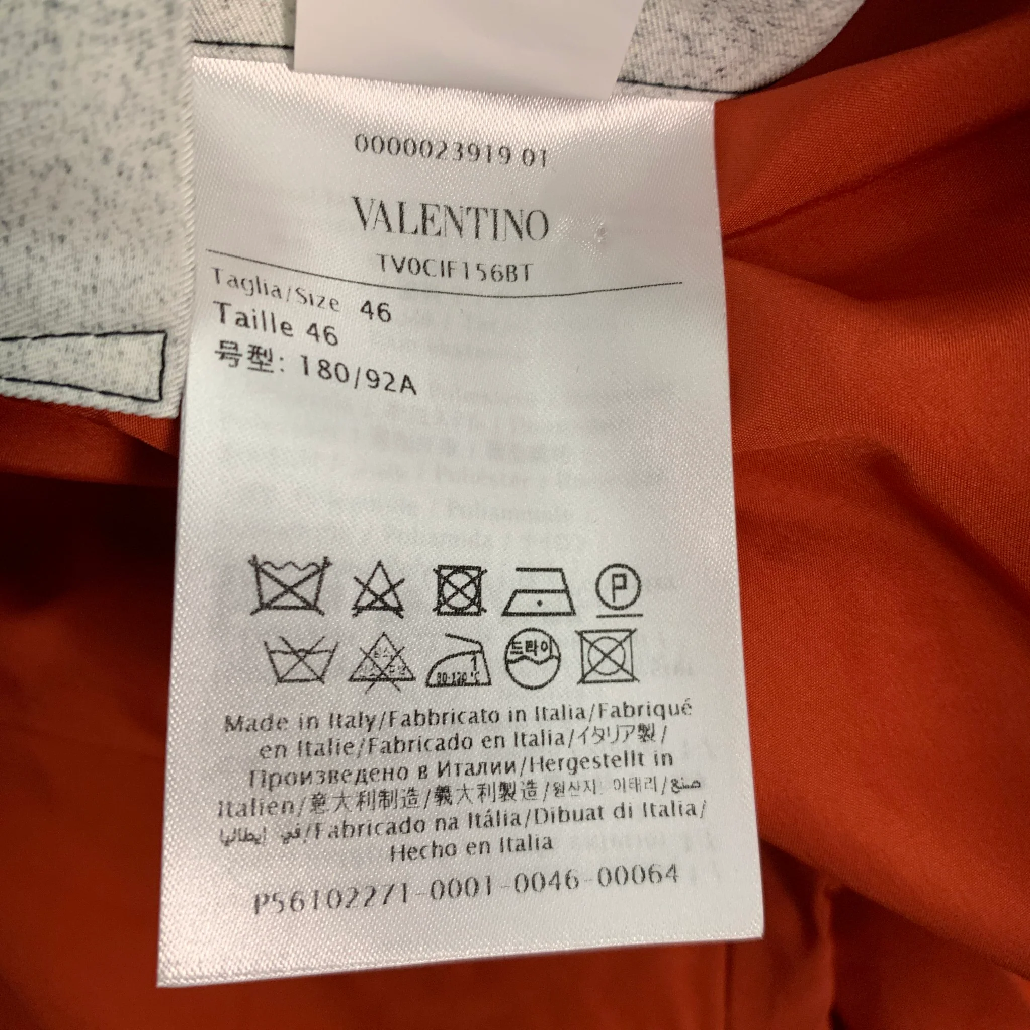 VALENTINO Size 36 Grey Black Polyester Bomber Jacket - Image 9