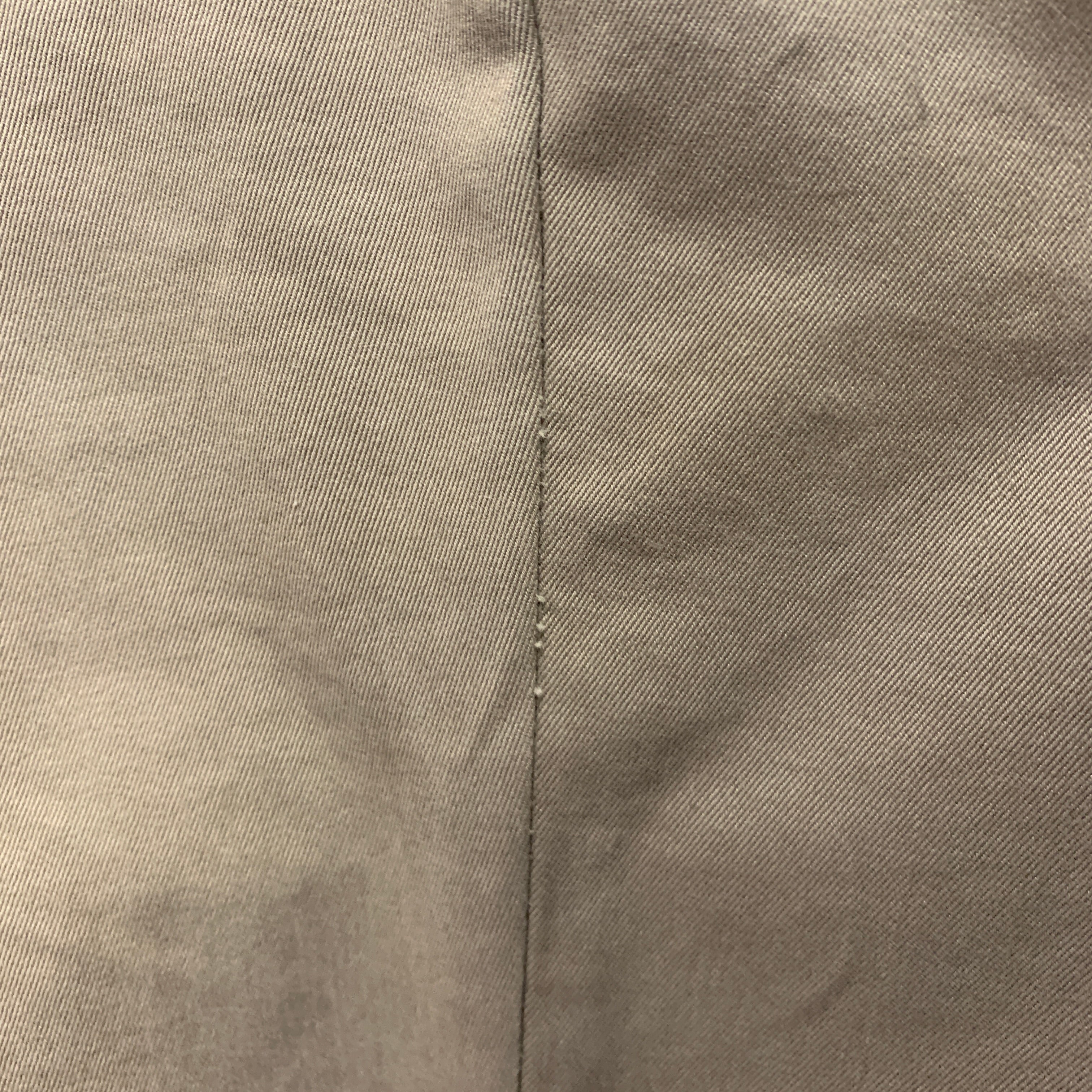 VALENTINO Size 36 Khaki Cotton Zip Fly Casual Pants - Image 4
