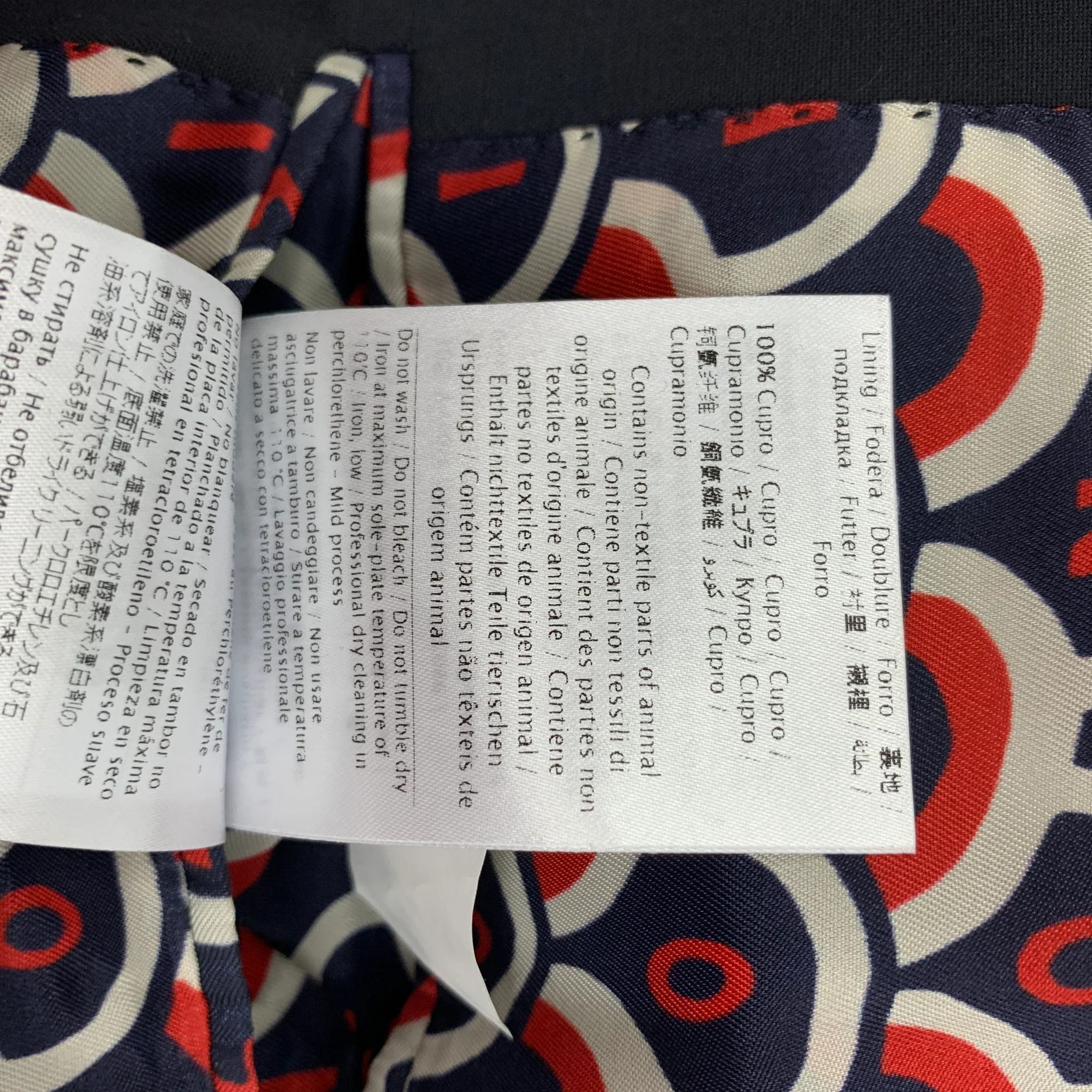 VALENTINO Size 42 Navy Wool Mohair Notch Lapel Sport Coat - Image 6