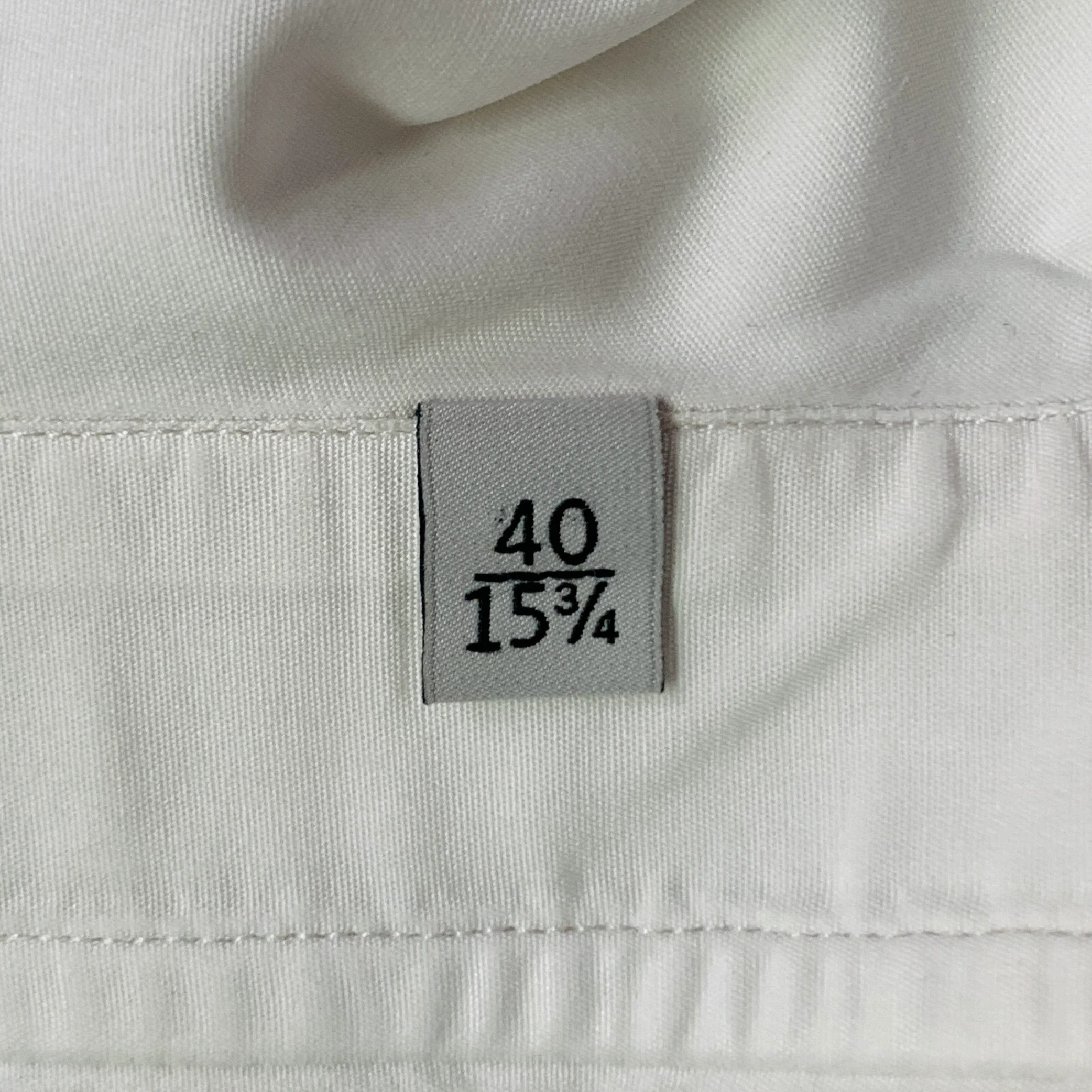 VALENTINO Size M White Cotton Hidden Buttons Long Sleeve Shirt - Image 6