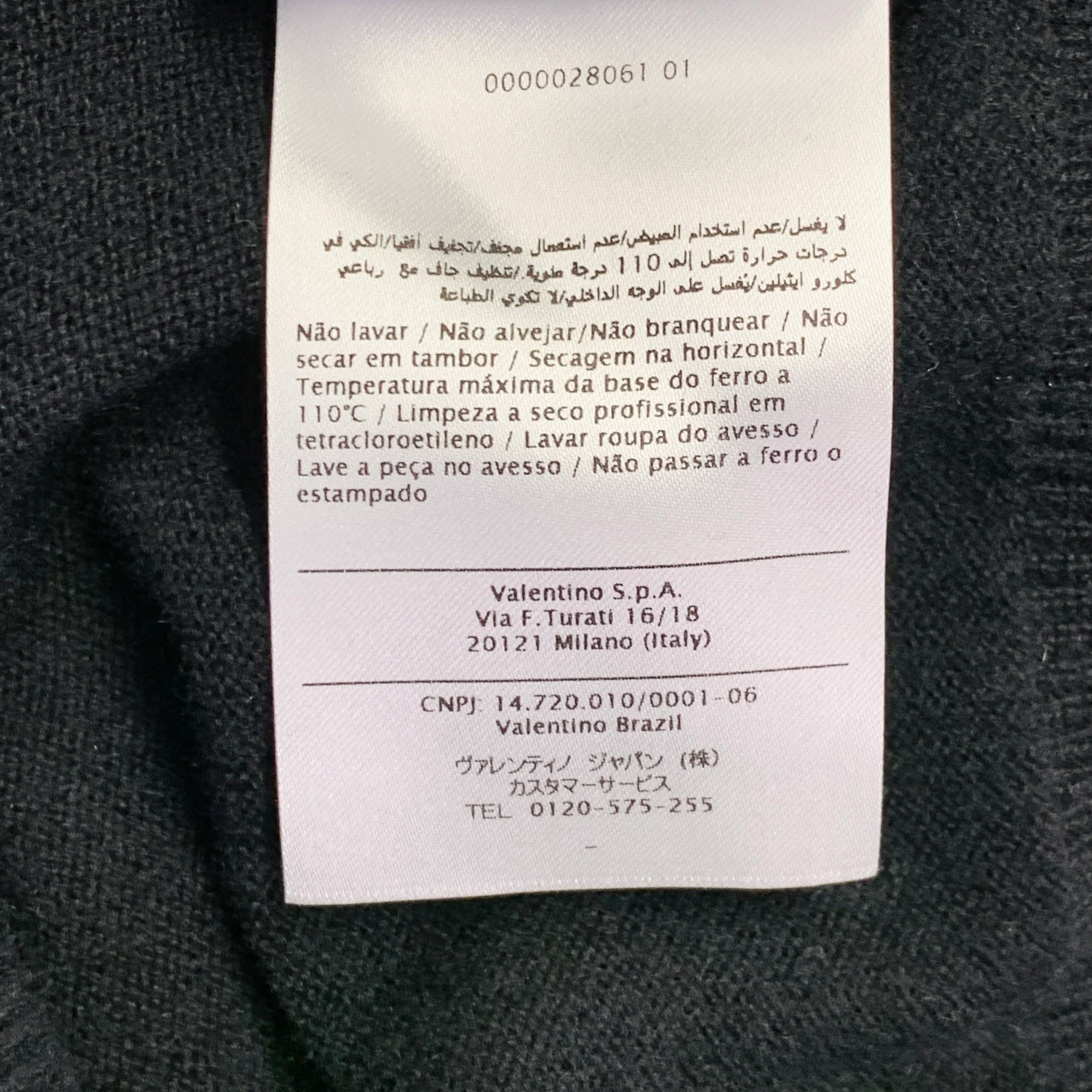 VALENTINO Size S Grey Black White Knit Camouflage Logo Cashmere Crew Neck Pullover - Image 11