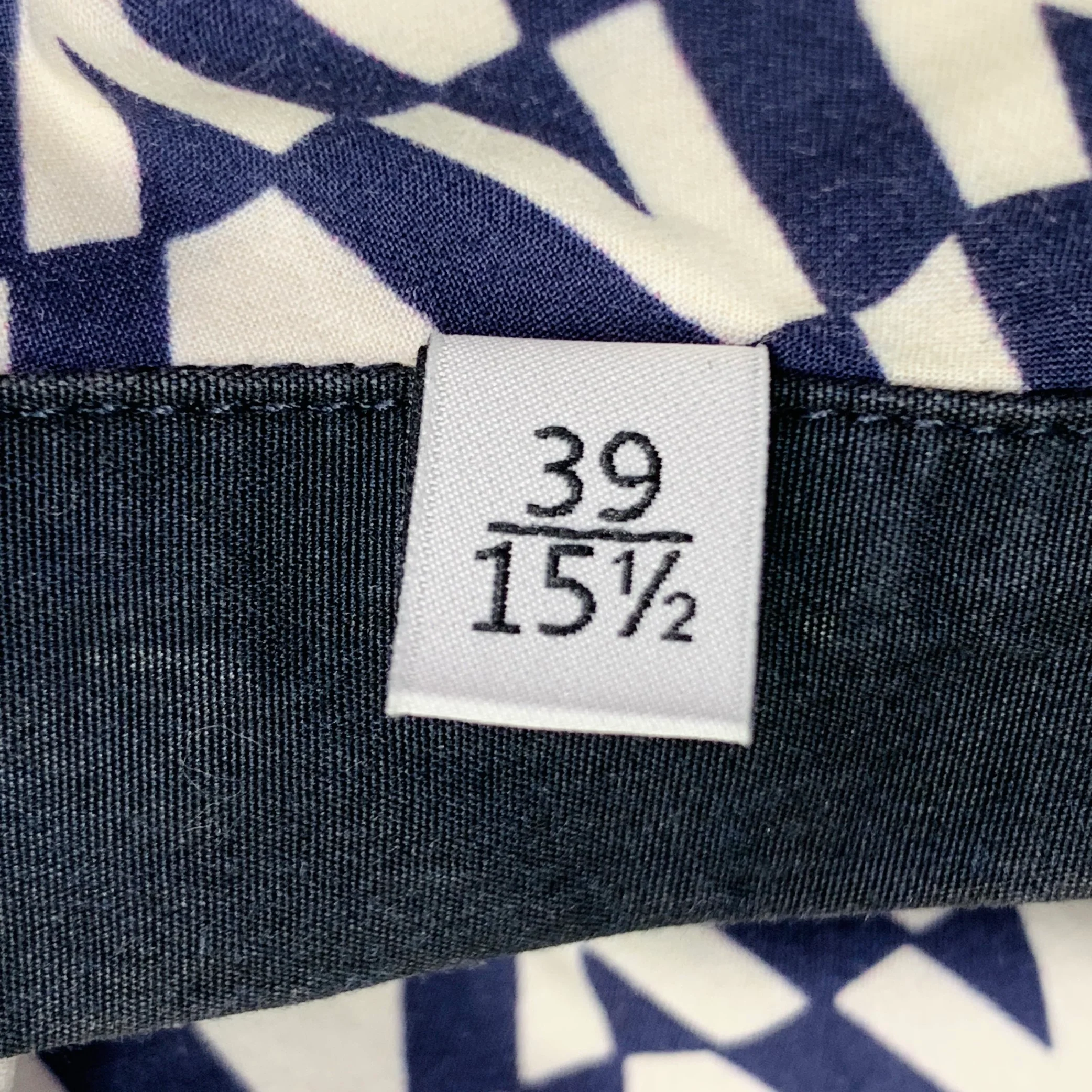 VALENTINO Size S Navy White Burgundy Monogram Cotton Camp Short Sleeve Shirt - Image 6